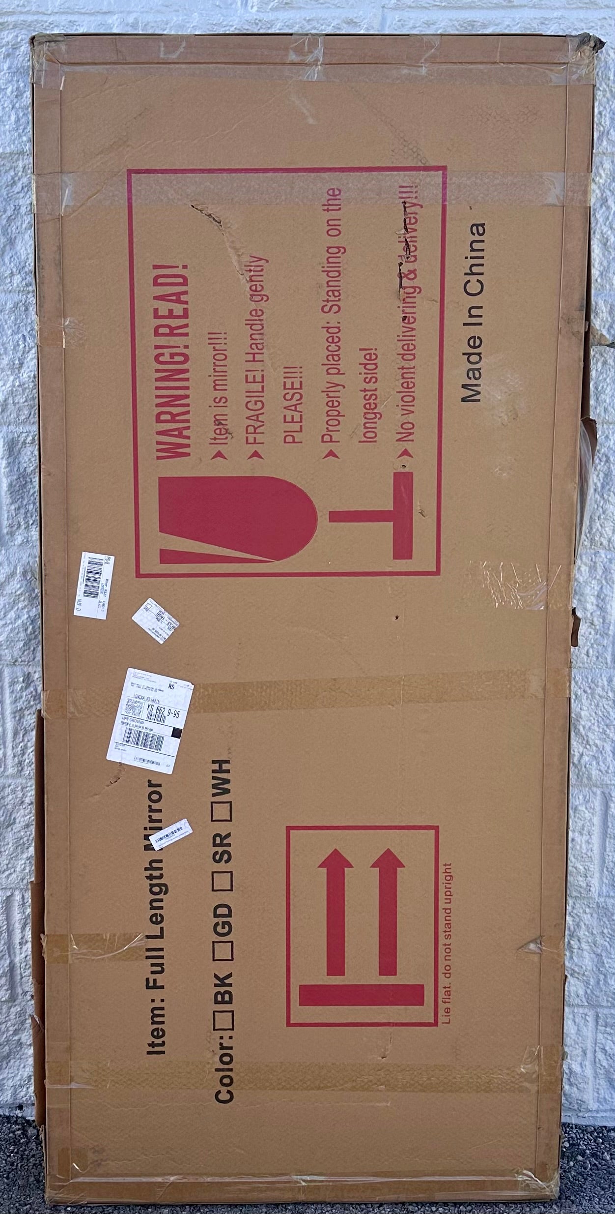 Antok 71" x 32" Full Length Mirror, Arched Decorative Mirror, Metal Framed Decor Art Pane Mirror Standing Mirror, for Bedroom, Living Room, Entryway, Btonze (M469)