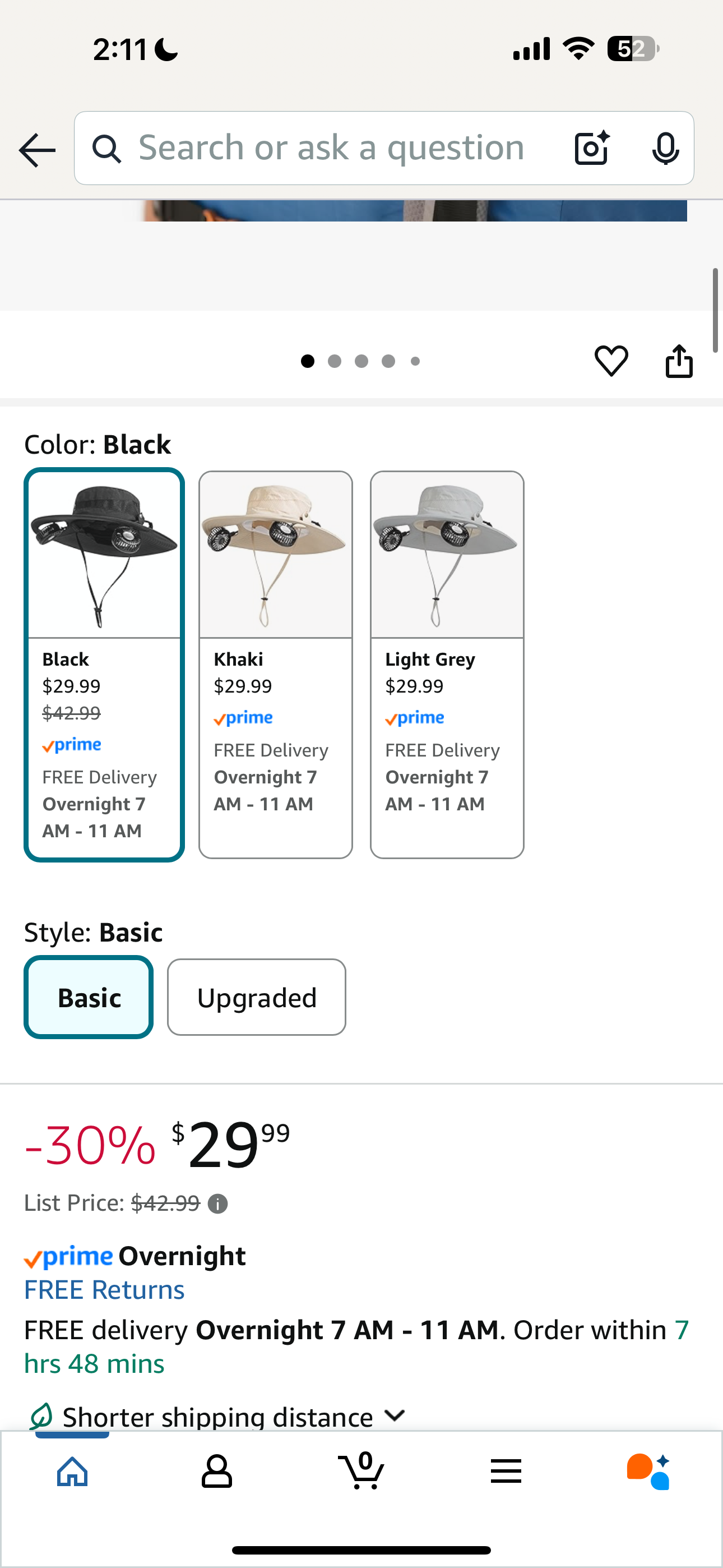 2-In-1 Hands-Dree Hat Neck Fan