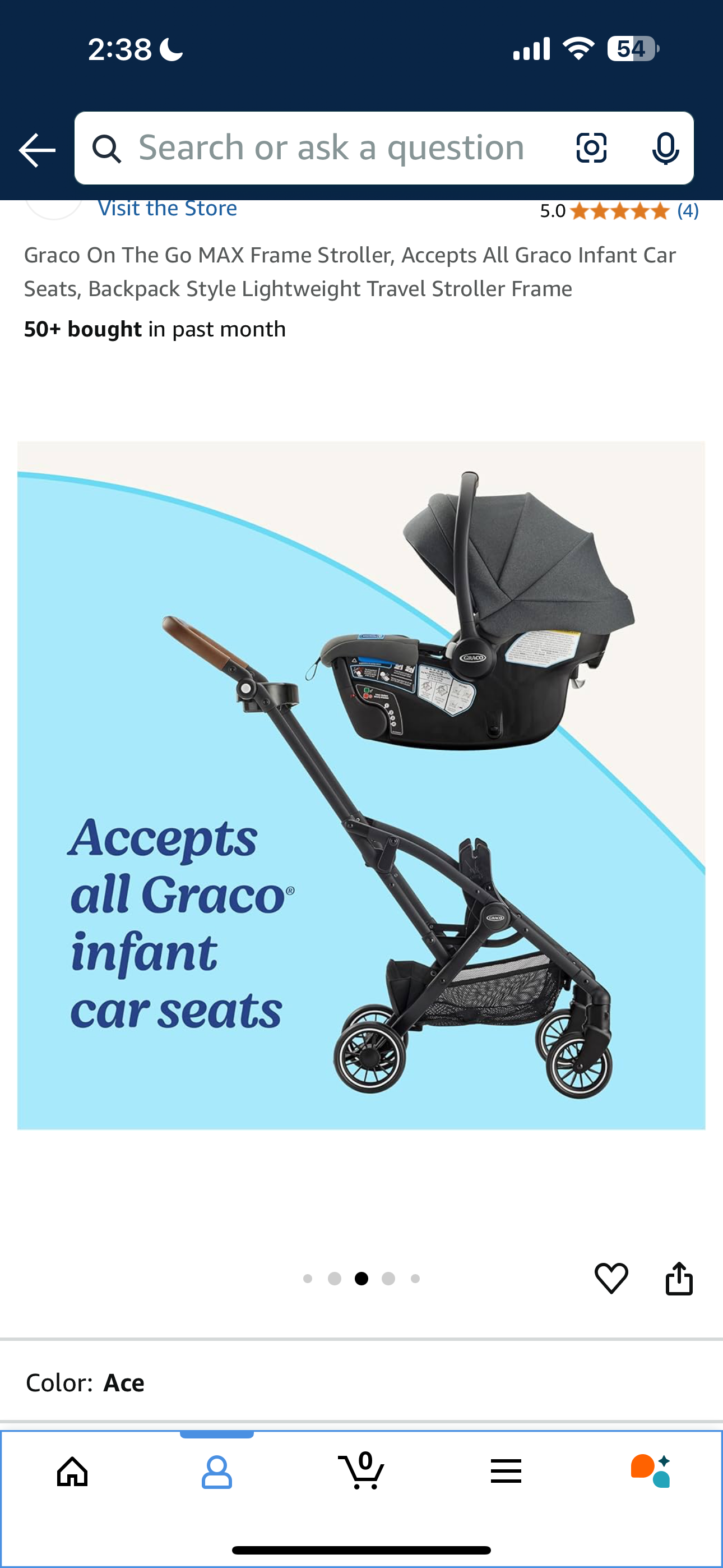 Graco On The Go Max Frame Stroller