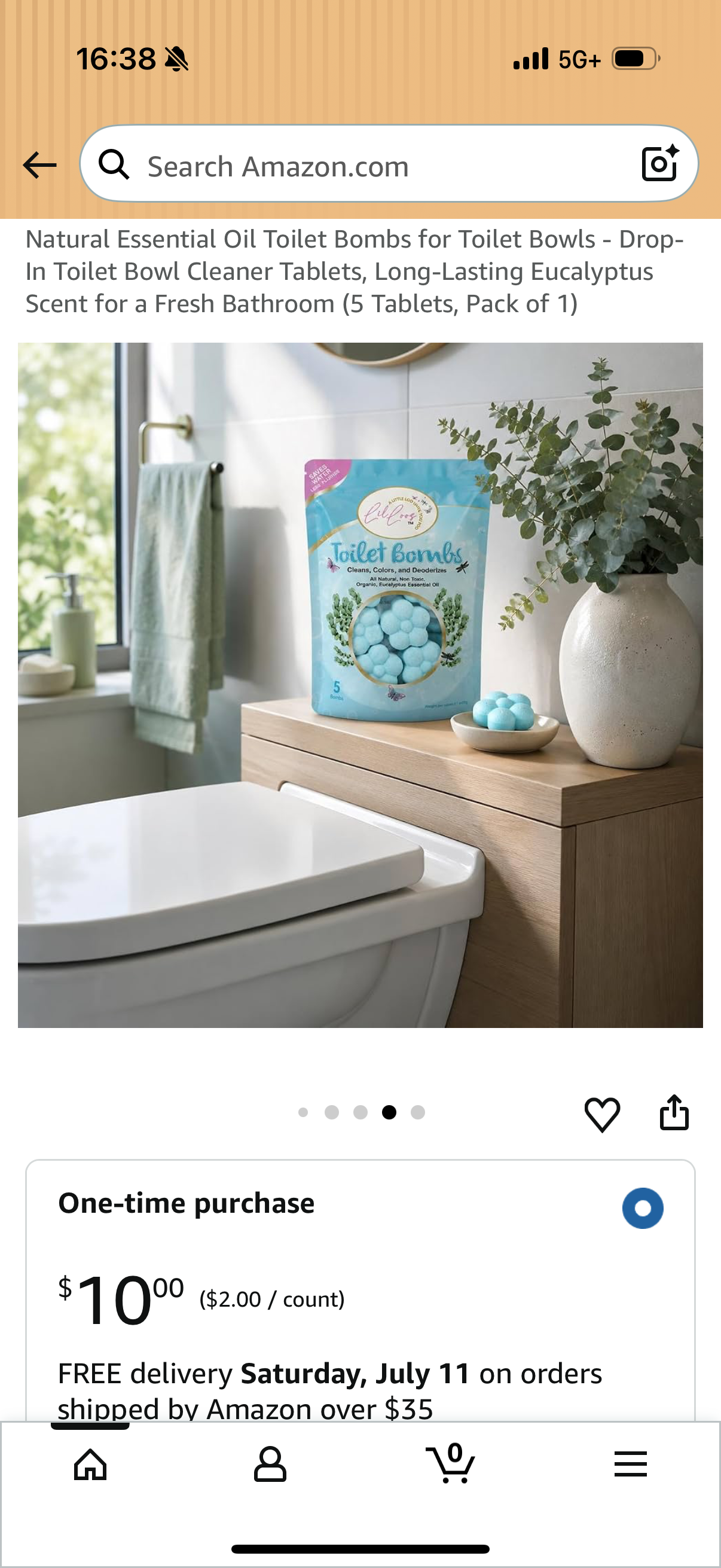 Natural Essential Oil Toilet Bombs for Toilet Bowls - Drop-In Toilet Bowl Cleaner Tablets, Long-Lasting Eucalyptus Scent for a Fresh Bathroom