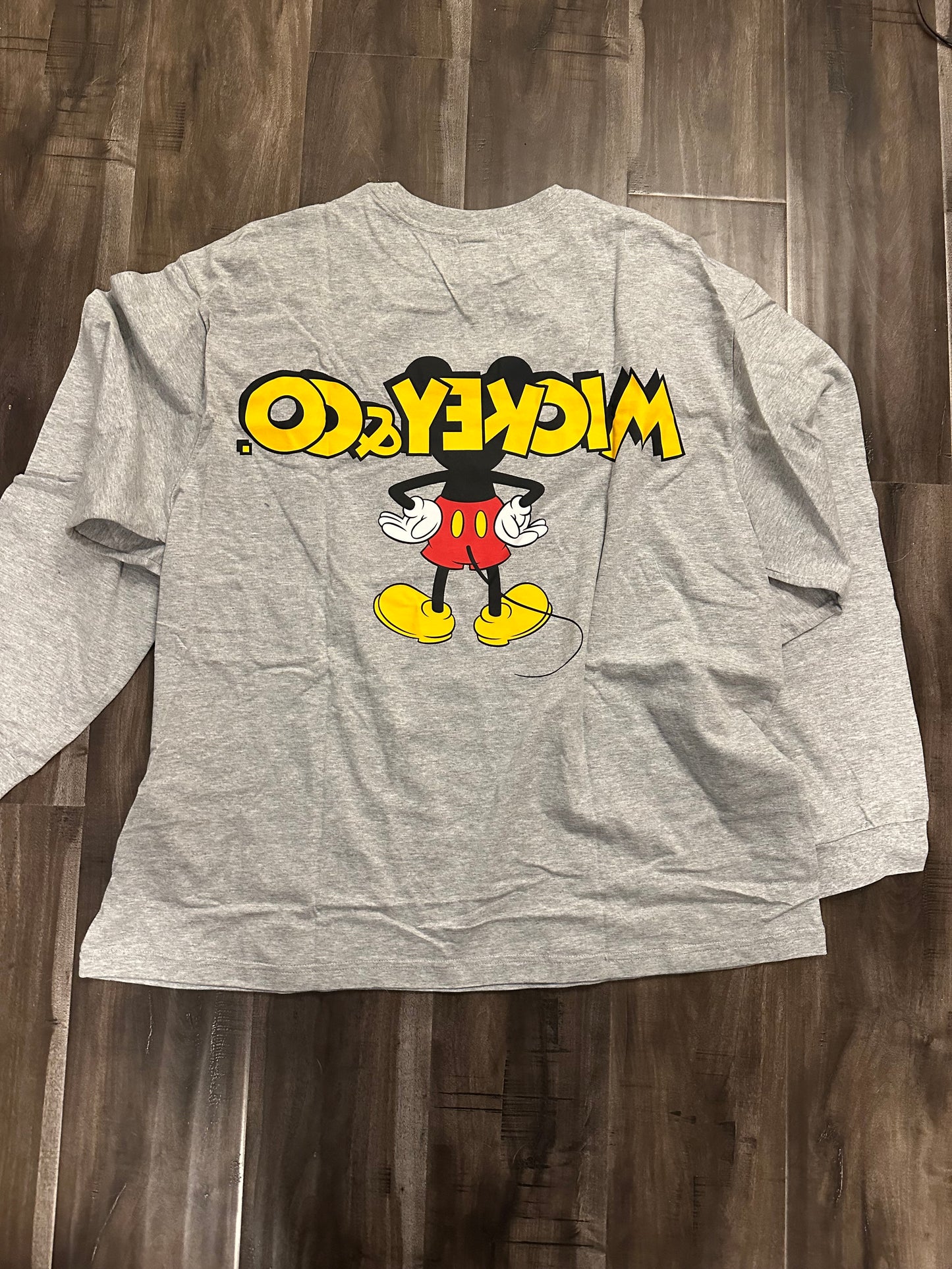 Long Sleeve Mickey Disney T-Shirt (Size 2XL)