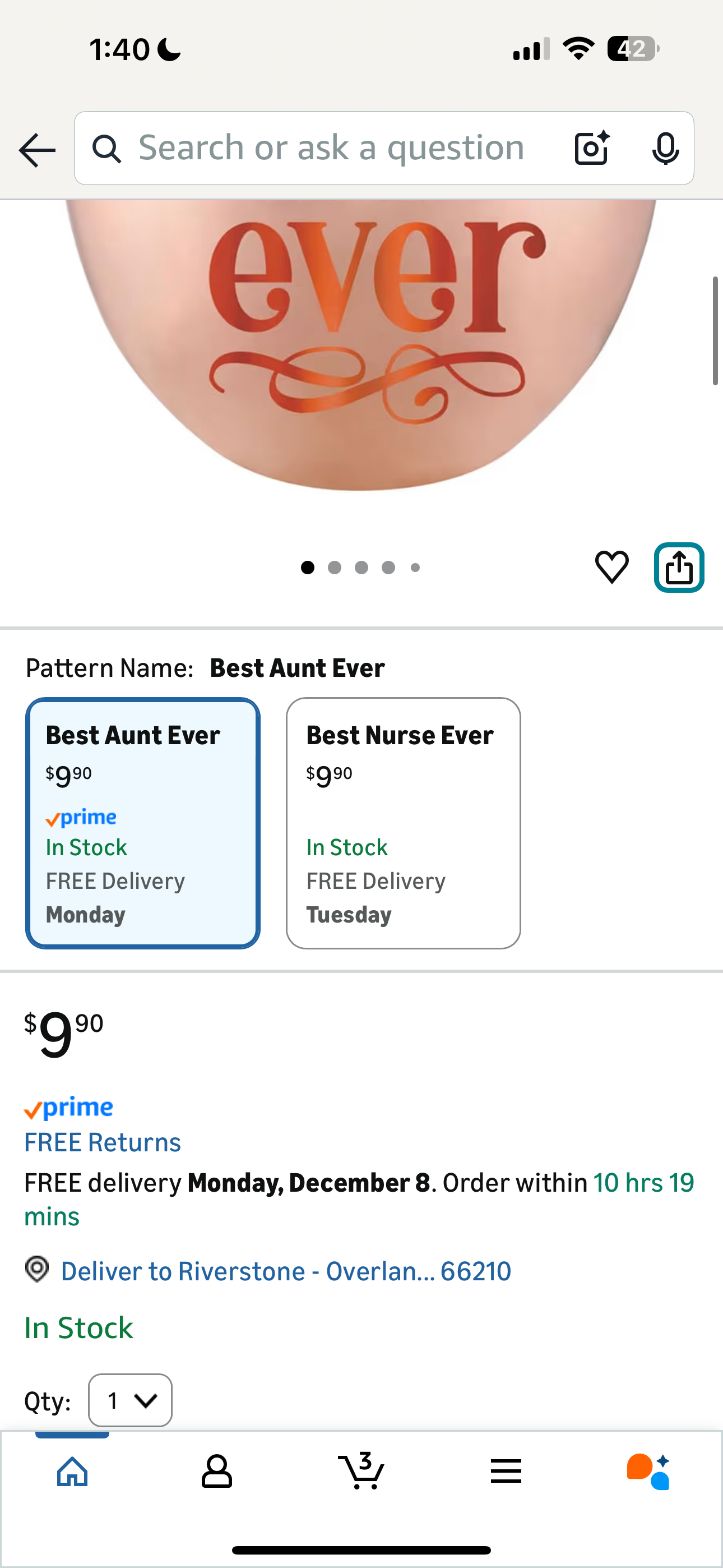 Best Aunt Ever Gifts- Aunt Gifts From Niece, Nephew - Mothers Day Birthday Gifts for Aunt,New Aunt, Auntie - 18Oz Rose Gold Wine Glass
