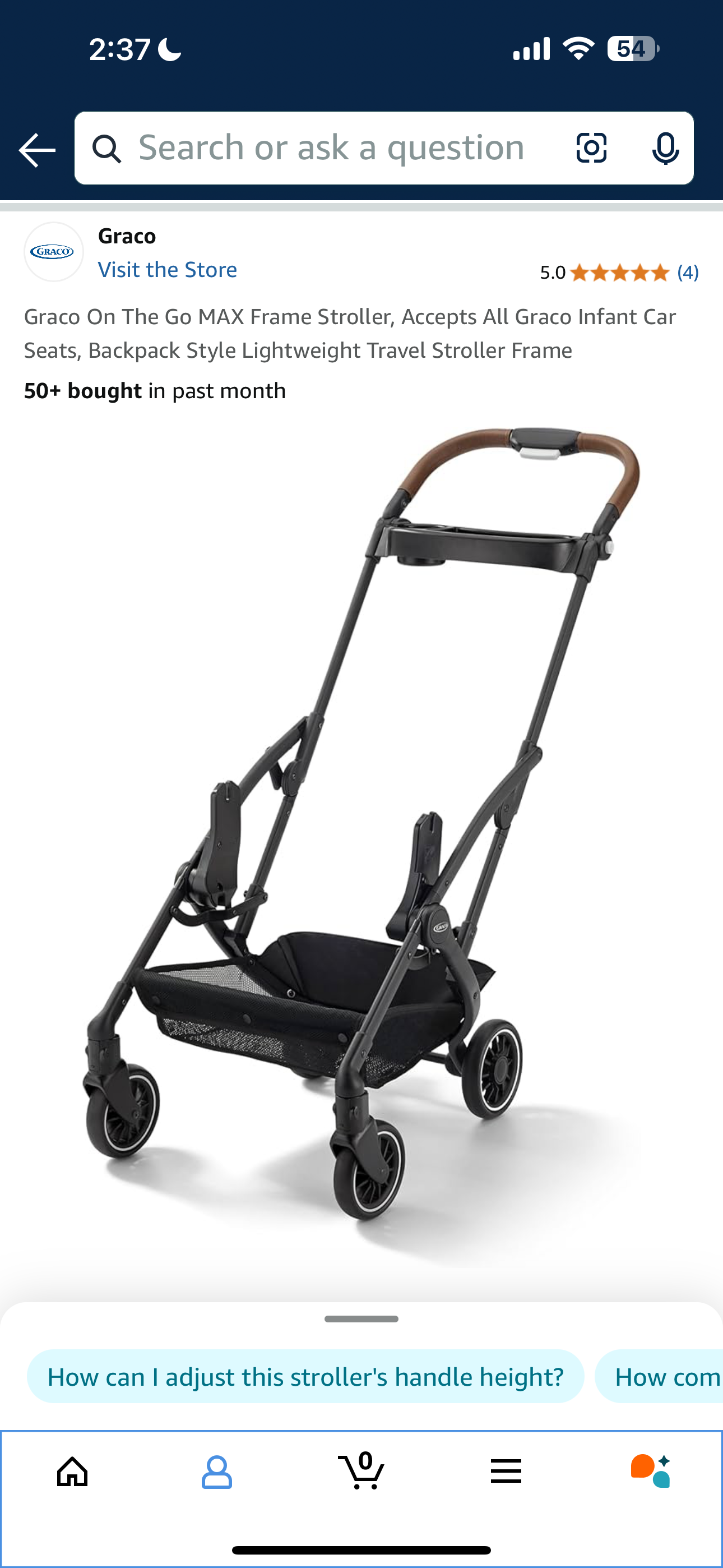 Graco On The Go Max Frame Stroller