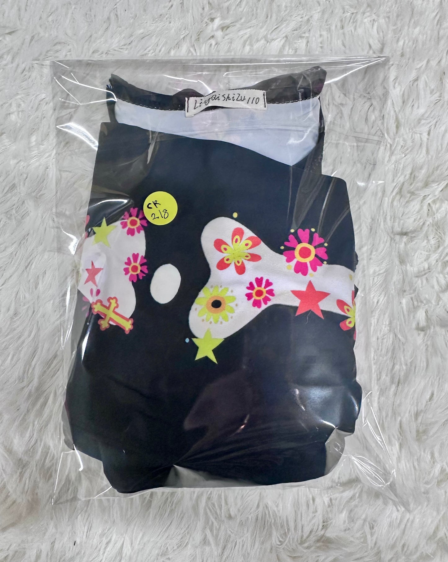 LQSZ Girl's Pajamas, Skeleton Patterned Sleepwear (Size 5-6YR)