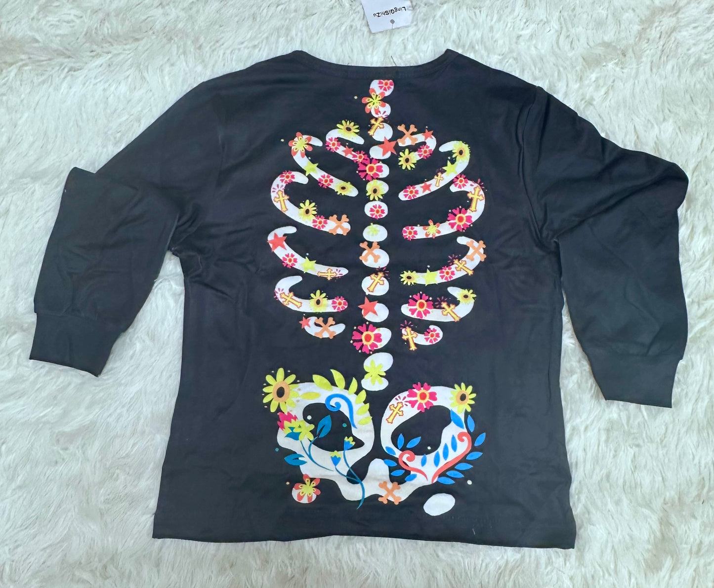 LQSZ Girl's Pajamas, Skeleton Patterned Sleepwear (Size 5-6YR)