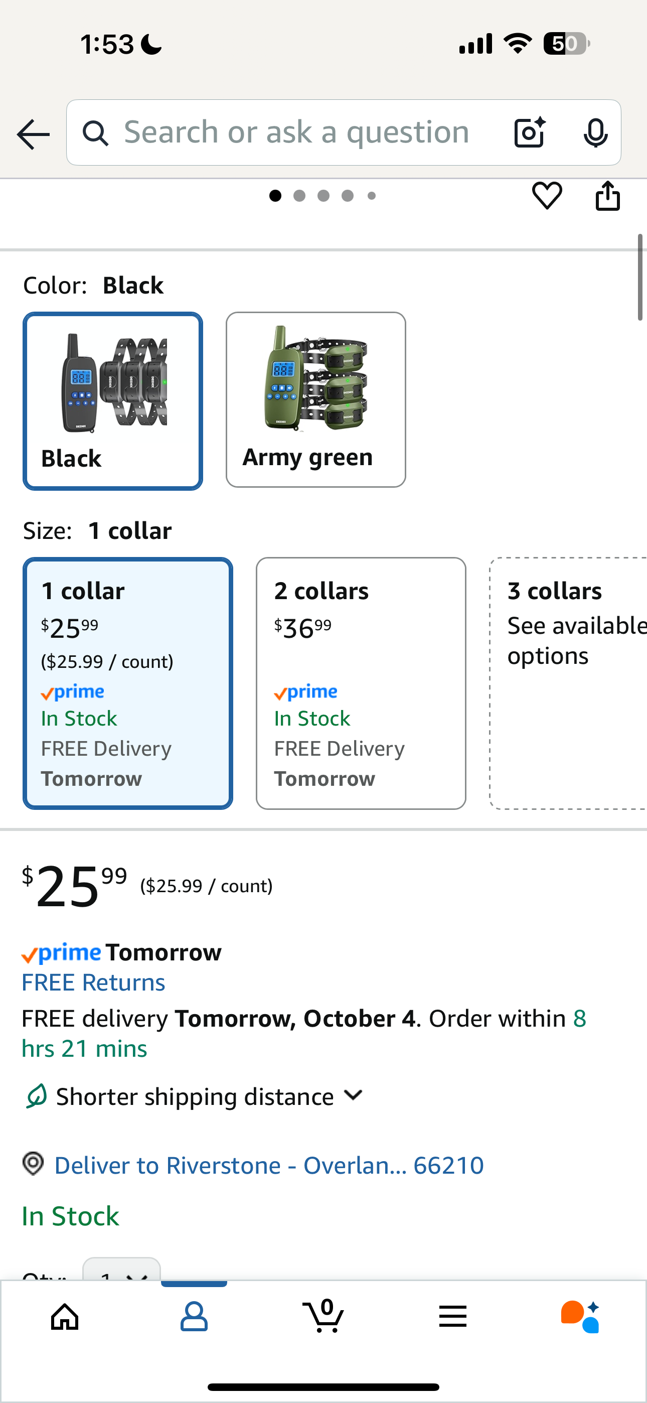 Dog Training Collar, Large