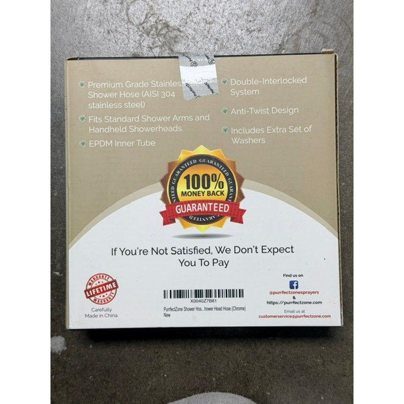 Premium Grade Stainless Steel Shower Hose 72"