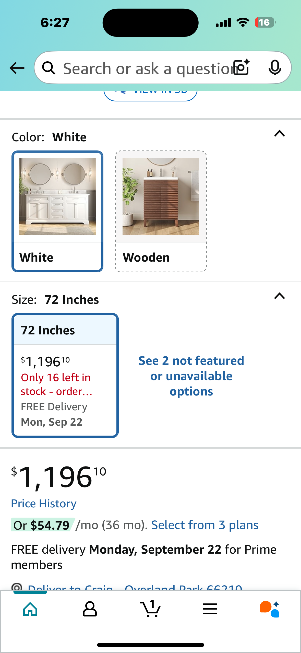 DeerValley 72" Bathroom Vanity with Double Sink, Pre-Assembled Modern Bathroom Cabinet Sink Combo with Backsplash, White (B1065)
