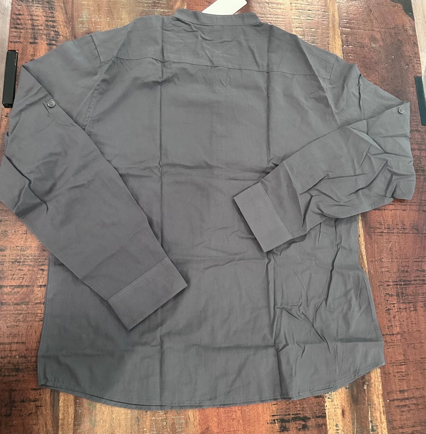Men's Cotton Slim Fit Long Sleeve Shirt With Buttons (Size XL)