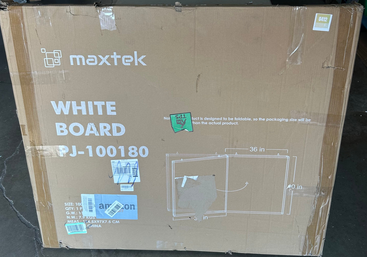 New - Dry Erase Foldable Whiteboard 72”x40” (O412)