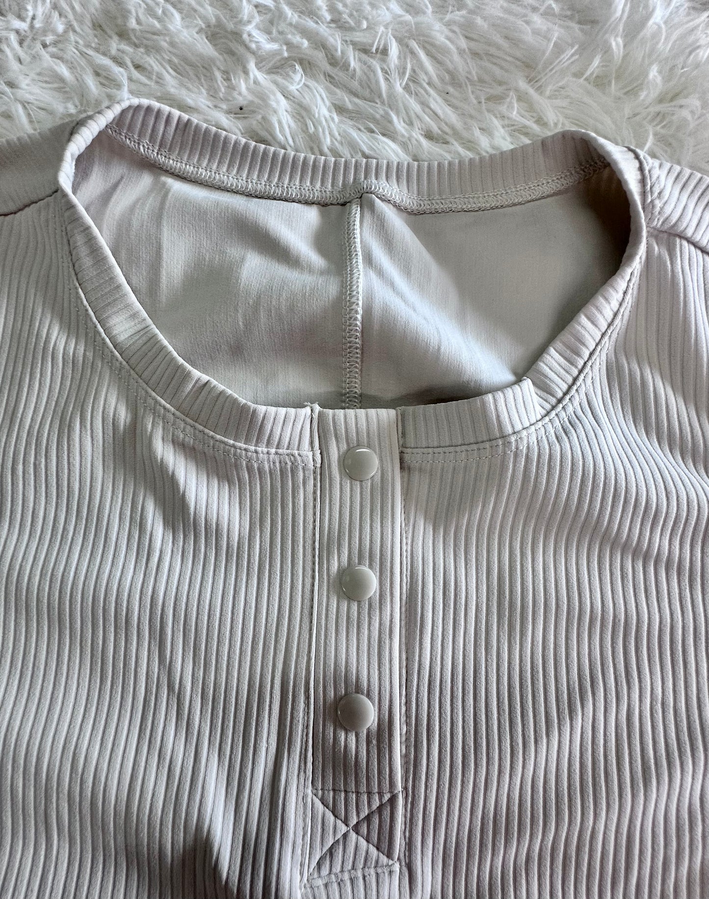 Long Sleeve T-Shirt, Women's Elegant Simple Button Top (Size X-Small)