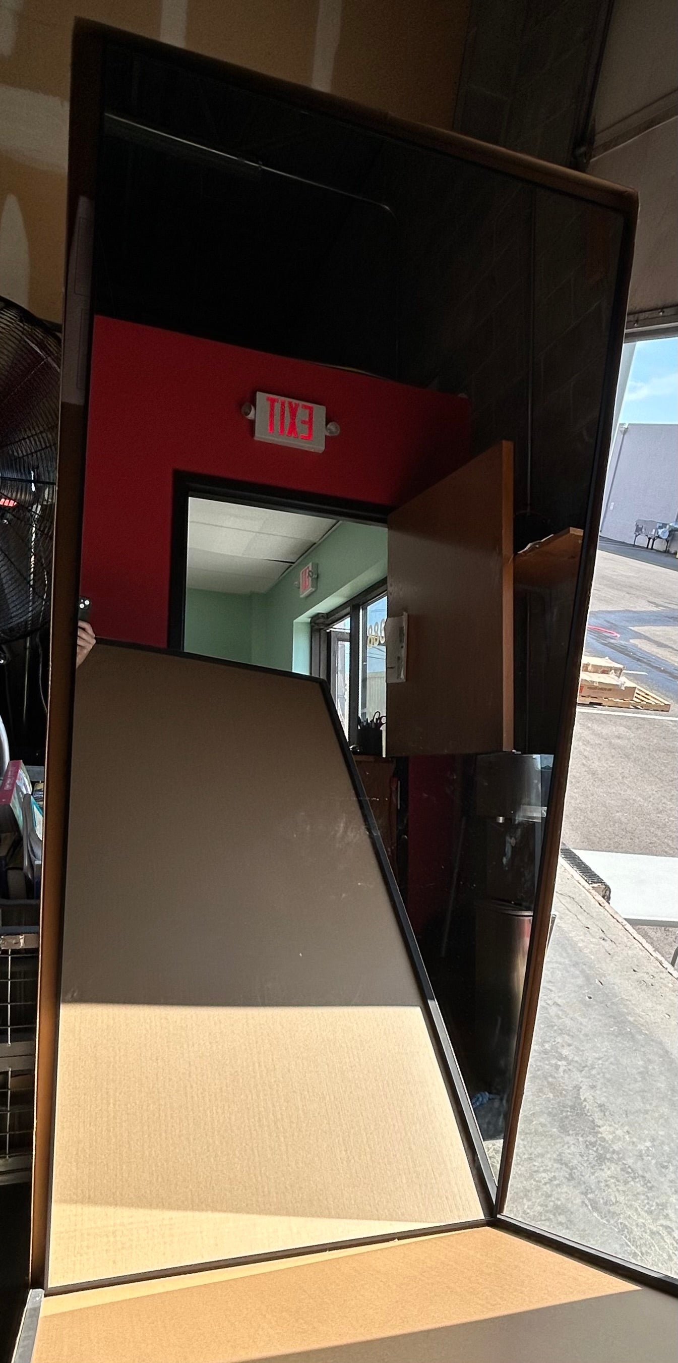 Rectangular Large 76” x 34” Black Mirror (M342)