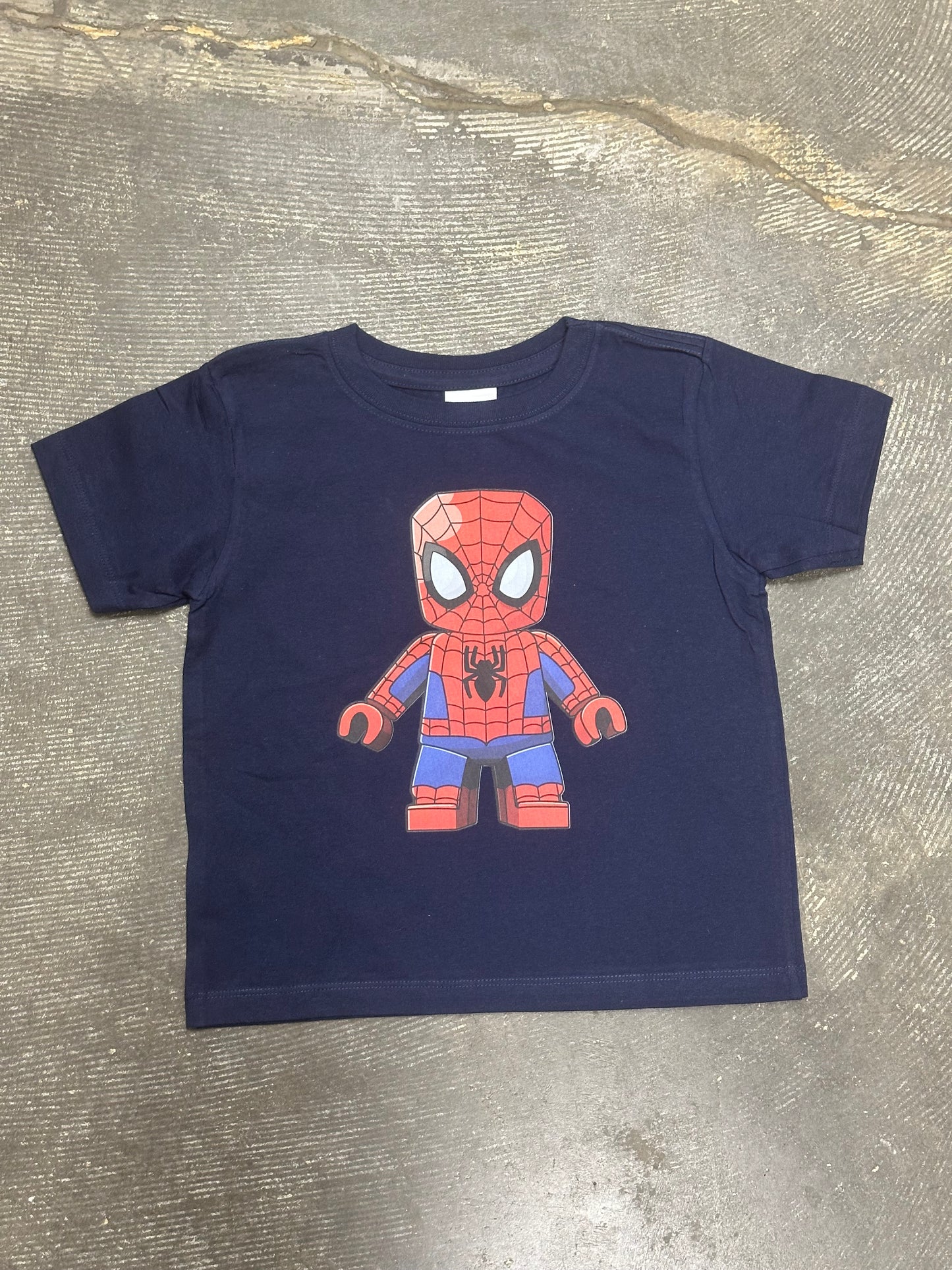 Lego Spiderman Toddler T-Shirt Navy, 3T
