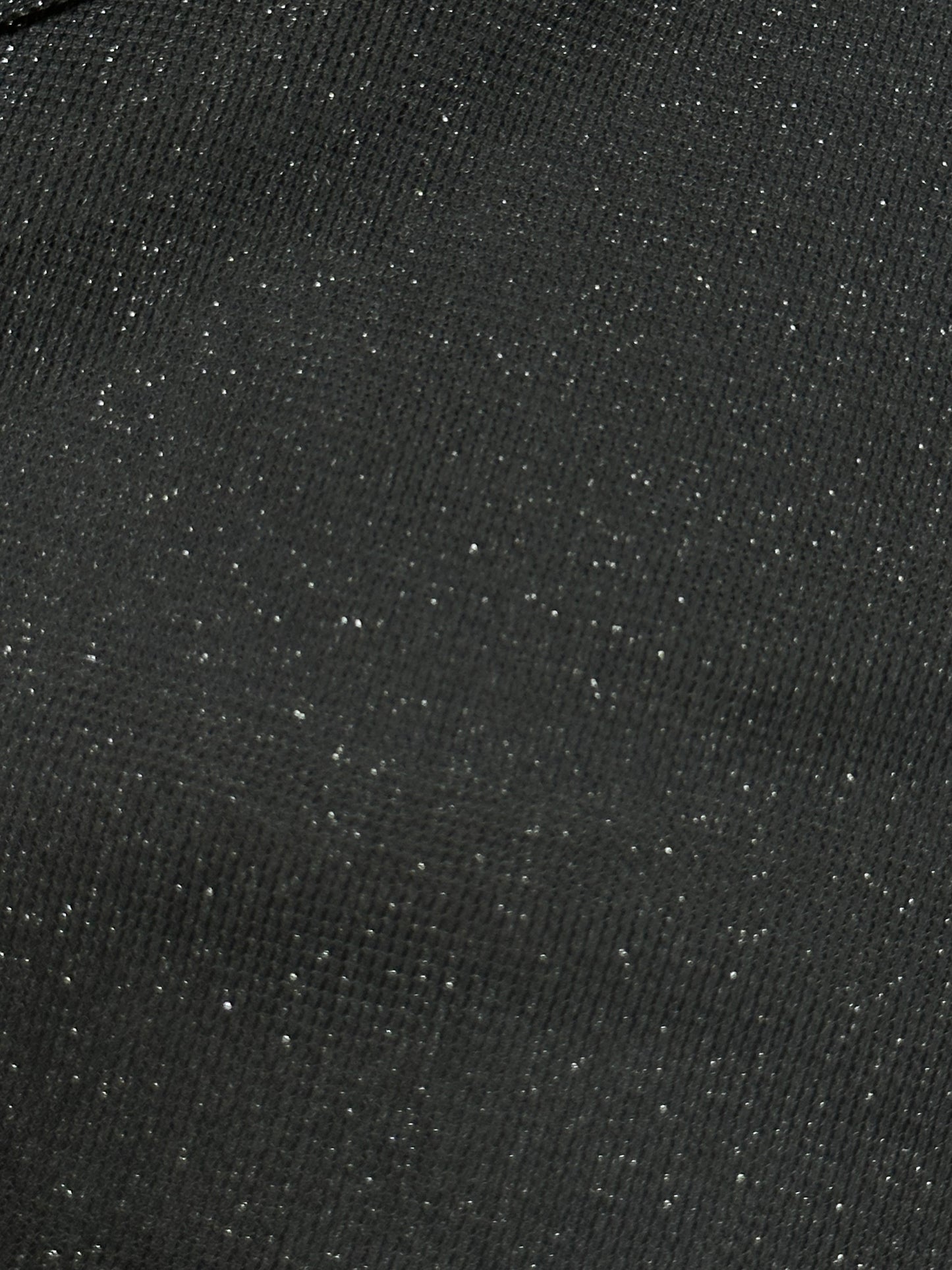 Women's Dark Gray Glittery Mesh Crop Top (SizeXL)