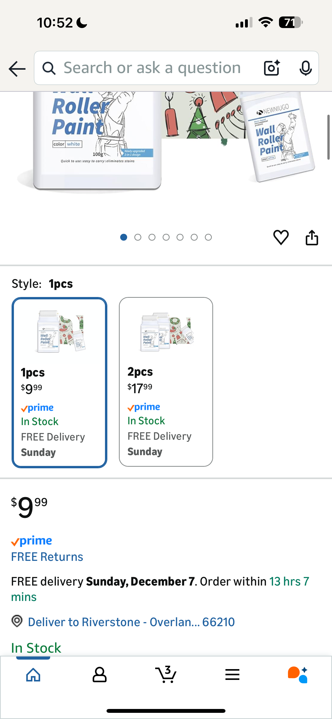 Wall Roller Paint Repair Roller (White)