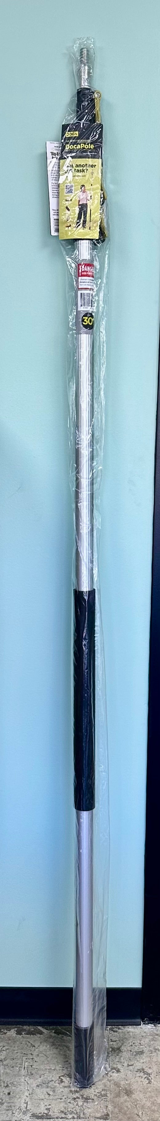 DOCA Telescoping Pole 7-30 Ft - Extension Pole for Cleaning, Feather Dusting, Window Washing, Paint Rolling, and endless other uses- High Reach Extendable Kit for Indoor & Outdoor (L1158)