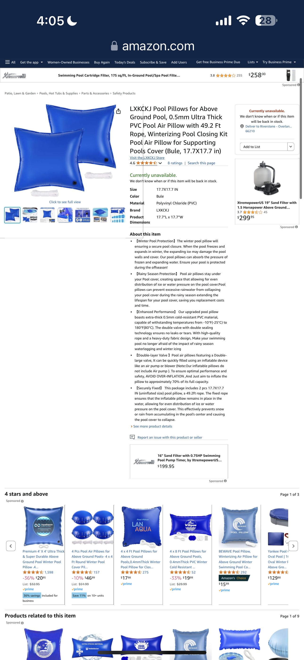 Reseller Pack - 6 Packages Pool Pillows