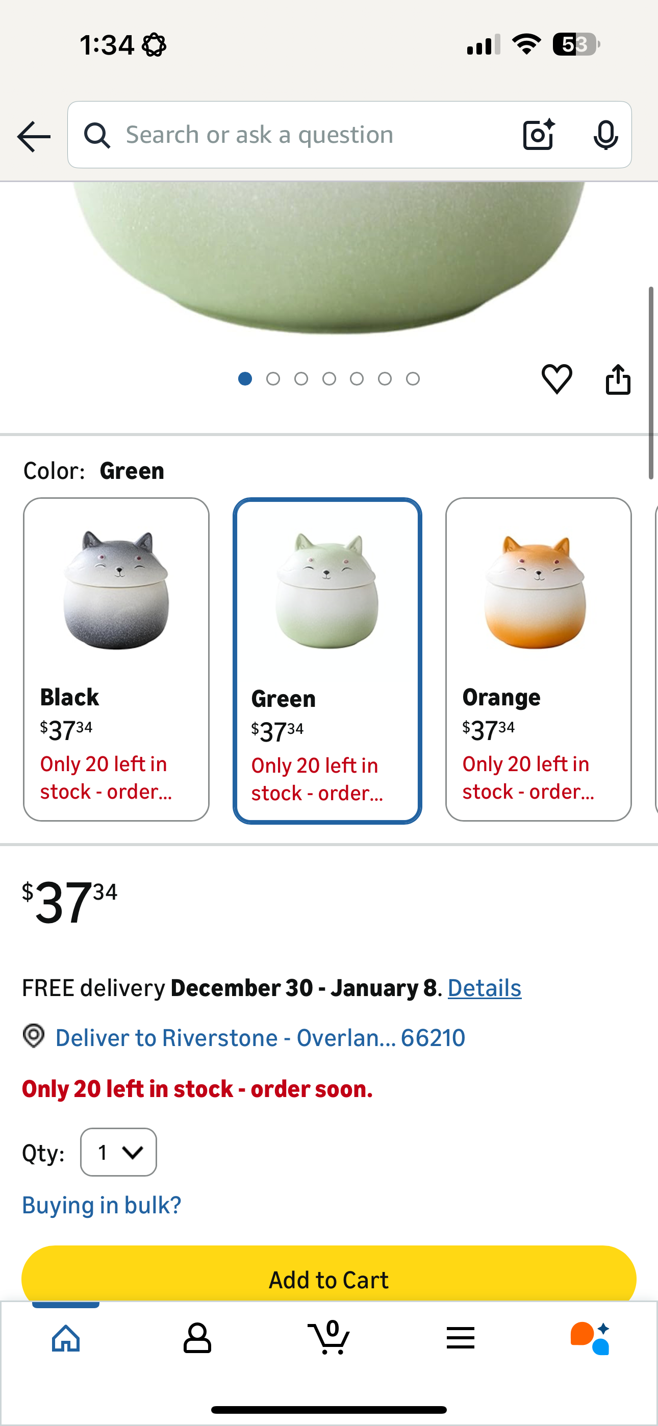 Pet Urn for Dog Ashes, Dog Hair Keepsake Jar - Ceramic Shiba Inu Small Dog Urns for Ashes - Dog Memorial Urns,Green