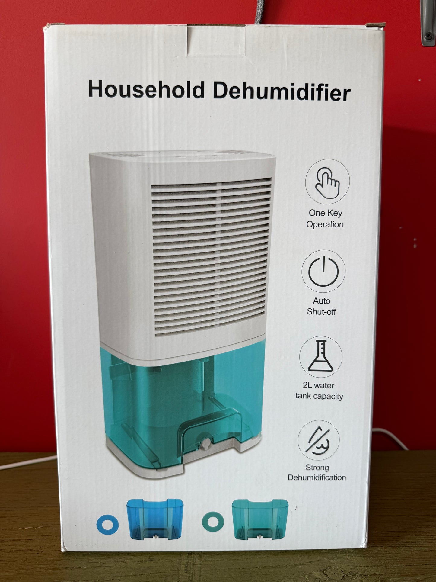 Dehumidifier 68oz(2000ml) Small Dehumidifier with Drain Hose for Up to 650 sq.ft Ultra Quiet Mini Portable Air for Home Basements Bathroom Bedroom Closet Kitchen RV