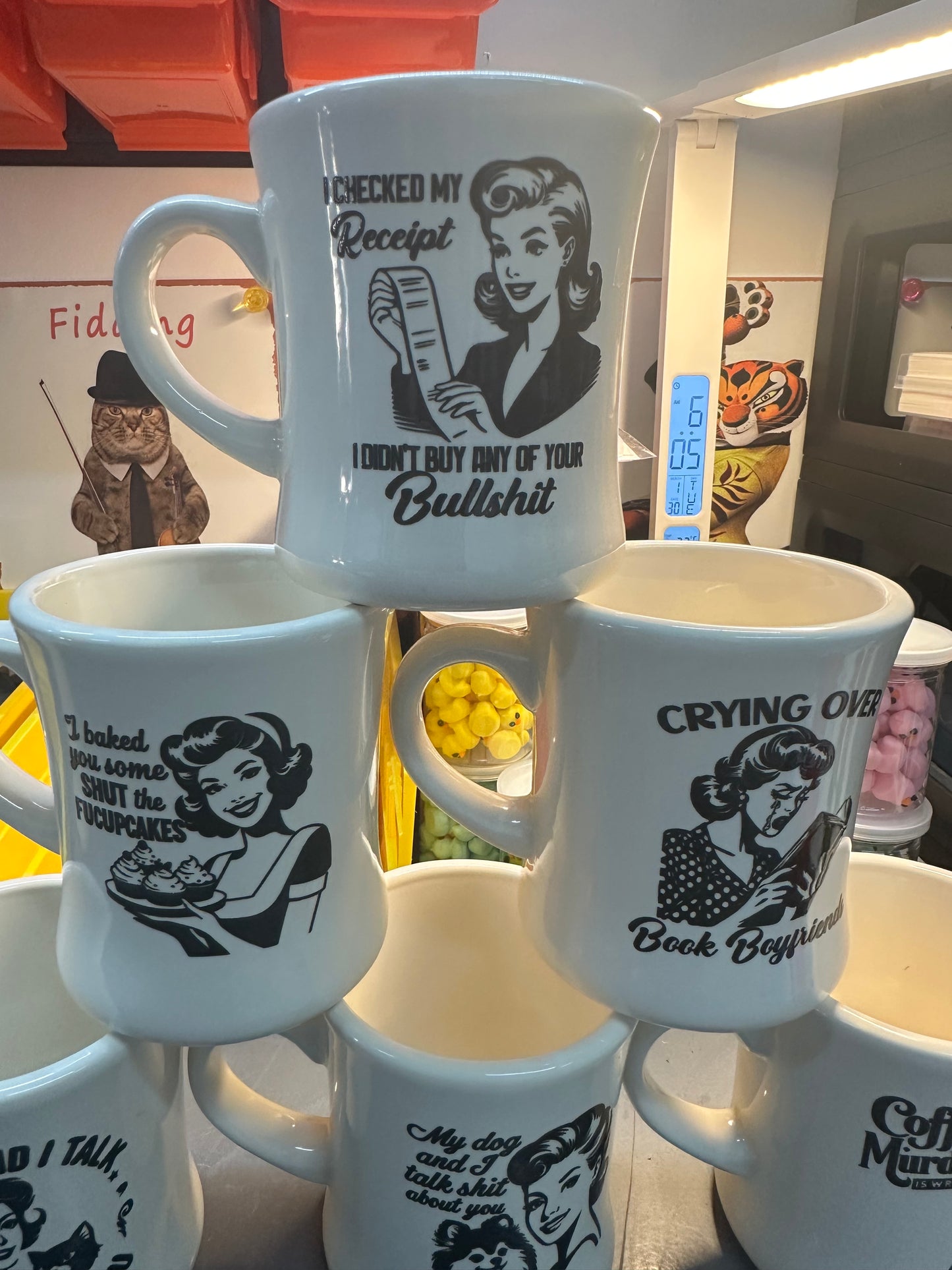 Snarky Ceramic Diner Mugs