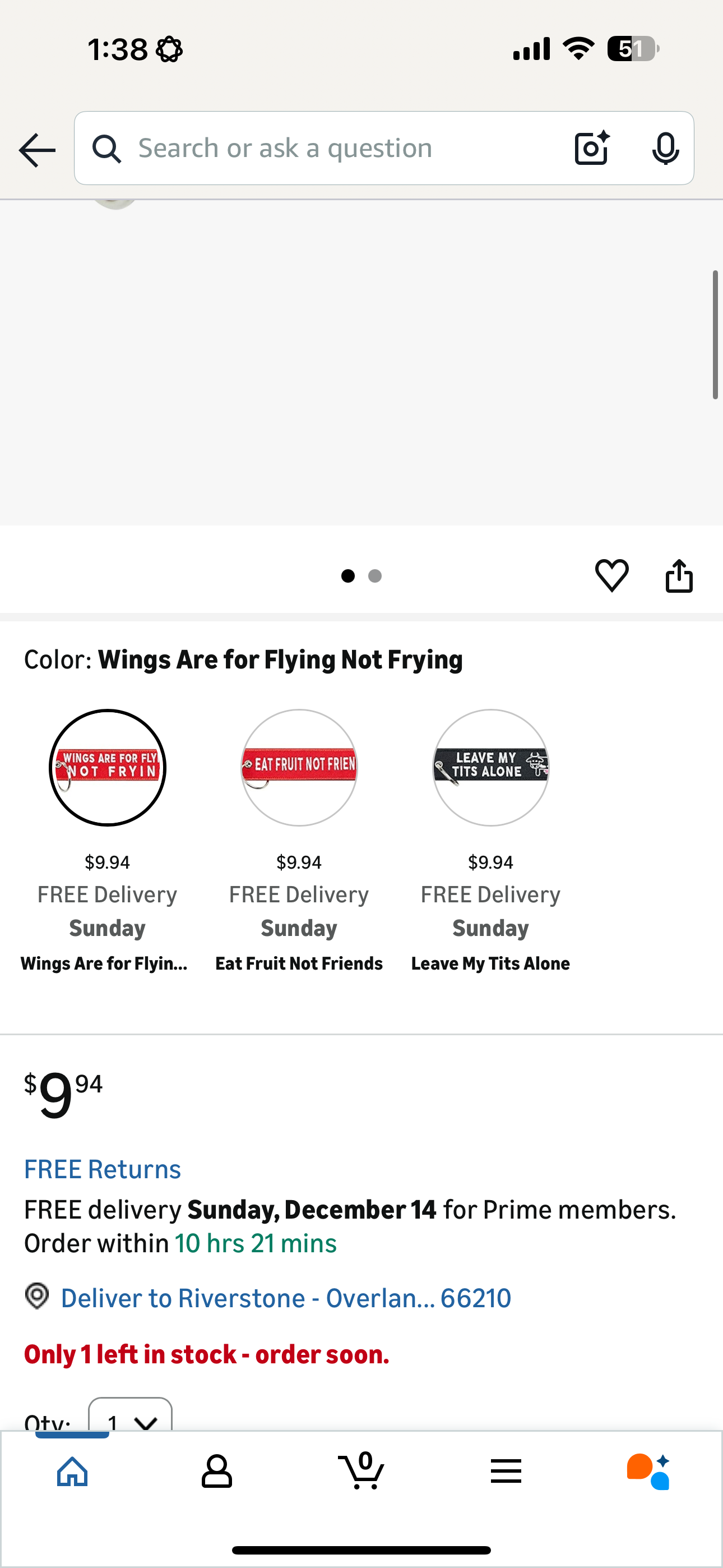 Vegan and Vege Keychain for Car keys, House Keys, Animal Lovers, Vegans and Gifts