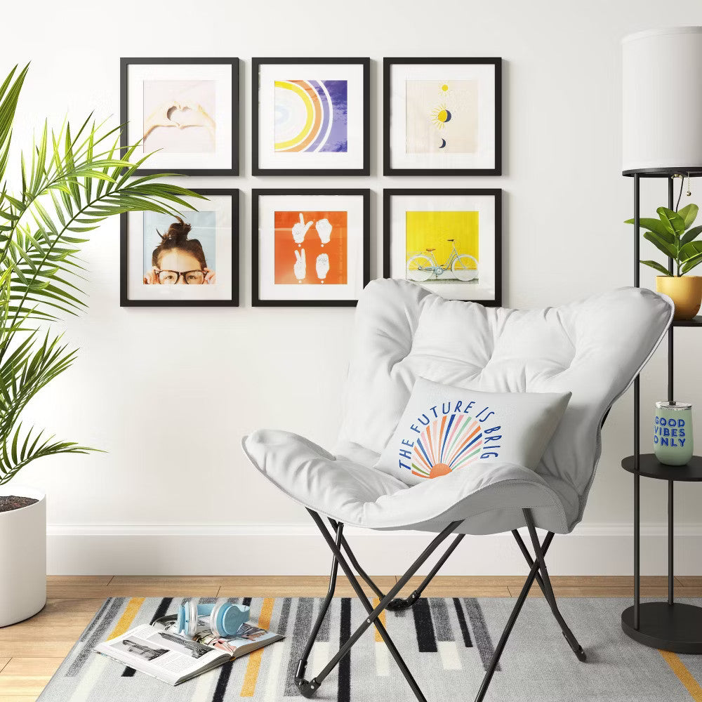 Room Essentials Set of 6 Matted Picture Photo Frame 11x11" in matted to 8x8" Wall Decor