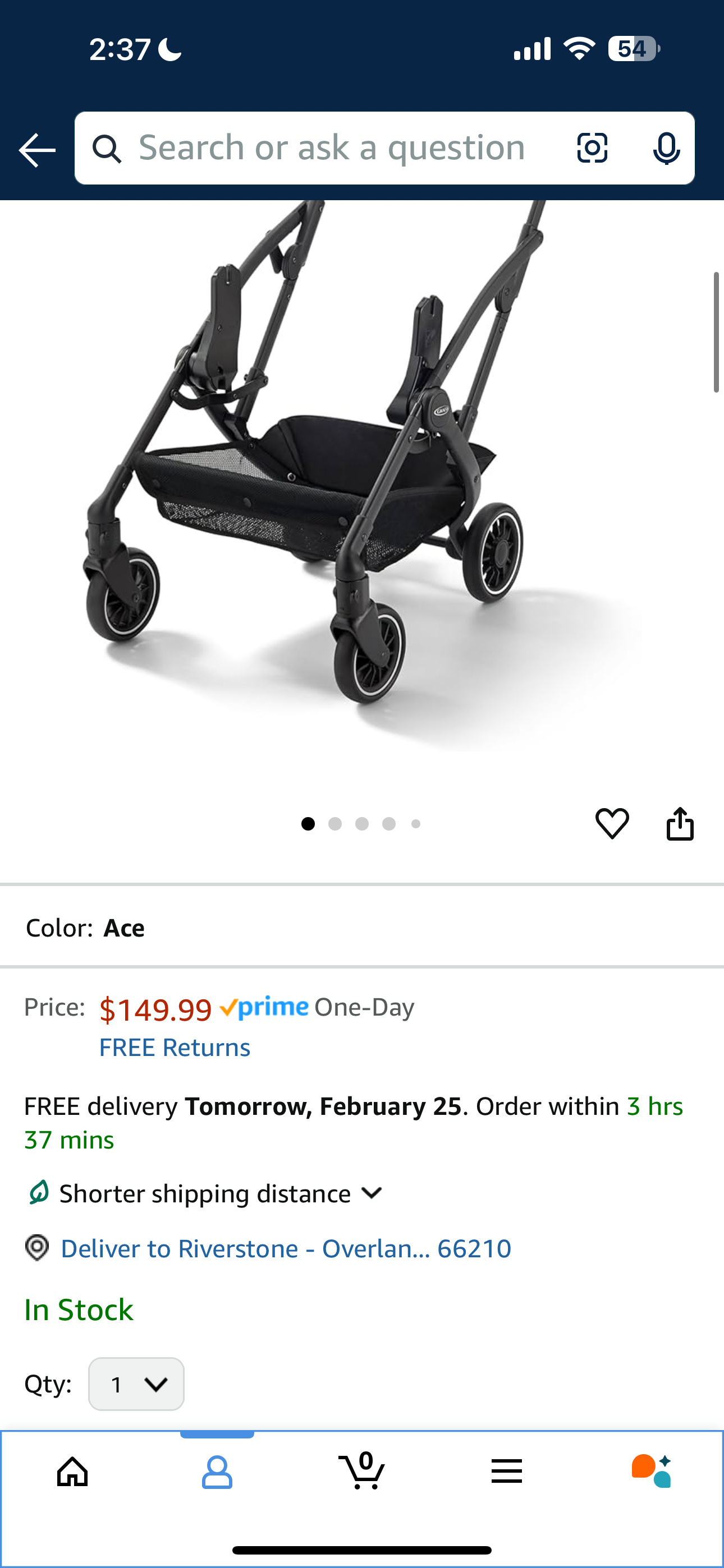 Graco On The Go Max Frame Stroller