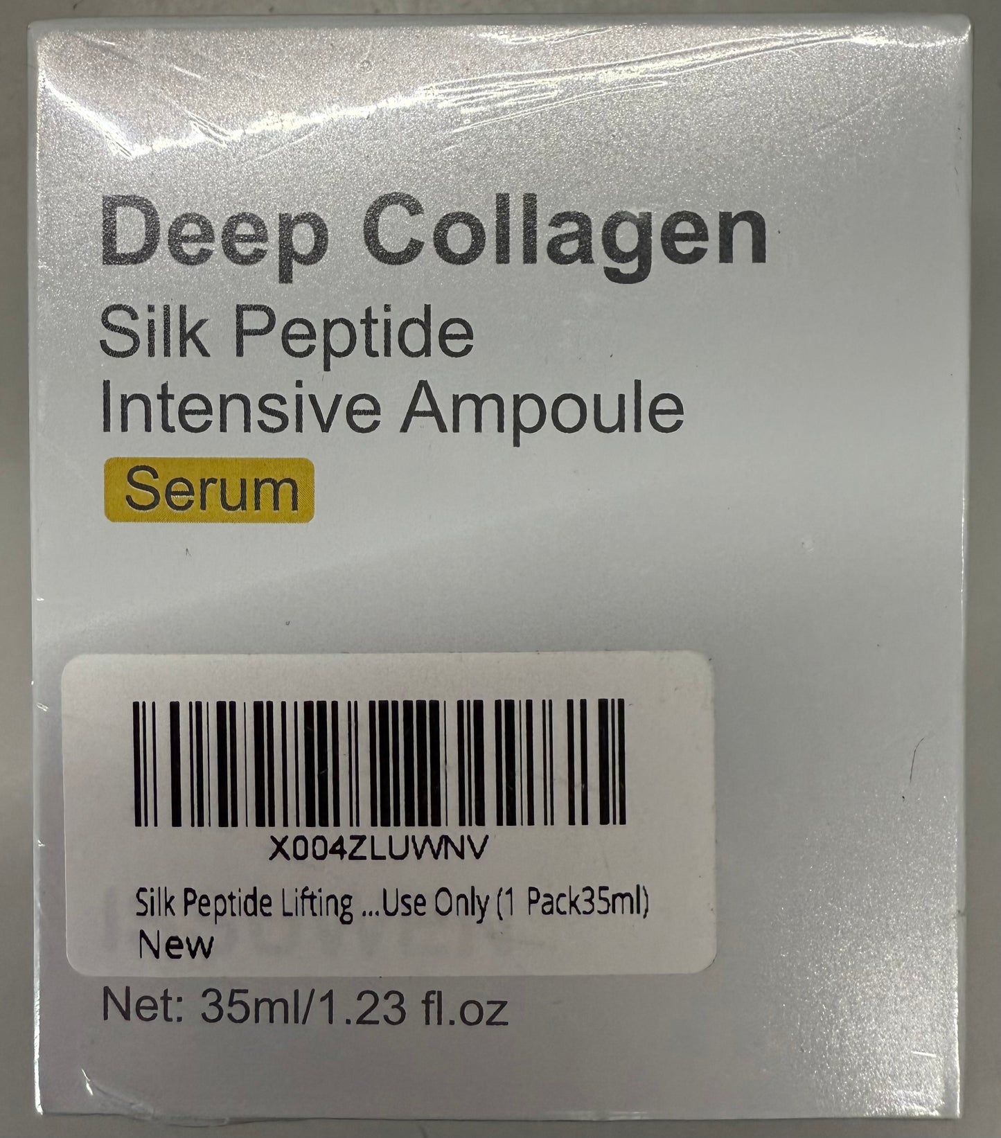 Silk Peptide Intensive Ampoule, Copper Peptides Serum for Face with Collagen & Multi Peptides, Deep Collagen Hydrating Firming Serum for All Skin Types (Unscented, 1 piece) EXP: 01/03/2029