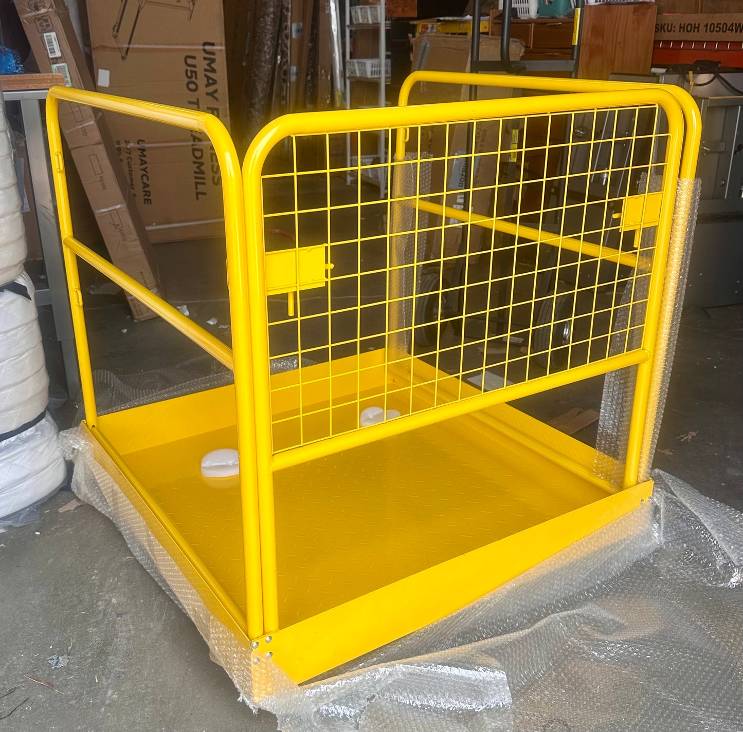 New - Forklift Safety Cage Work Platform, 1100lbs Capacity, 36”x36” (G742)