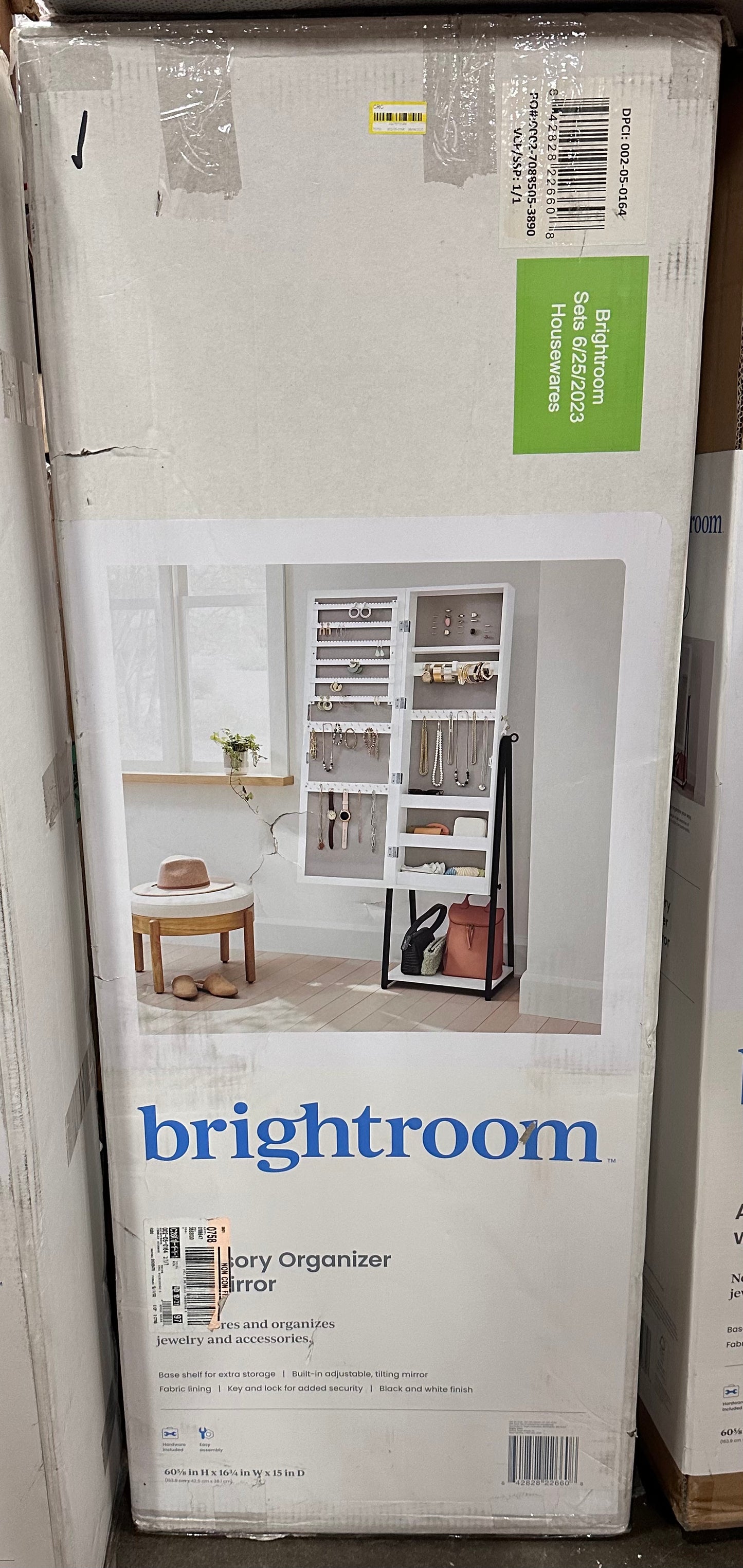 Brightroom Full Length Mirror Accessory Cabinet(B1209)