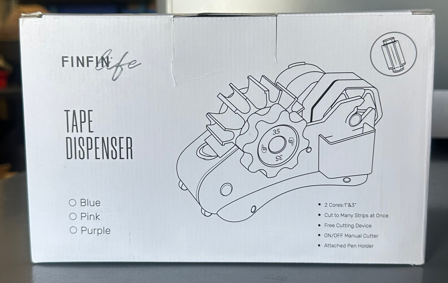 Heat Tape Dispenser Sublimation - Pink Multi-Roll Set, PreCut 1. 4'' Pieces for Heat Transfer & Mug Press Machine, 1+3'' Core, Semi-Automatic Tape Dispenser, Heat Transfer Tape