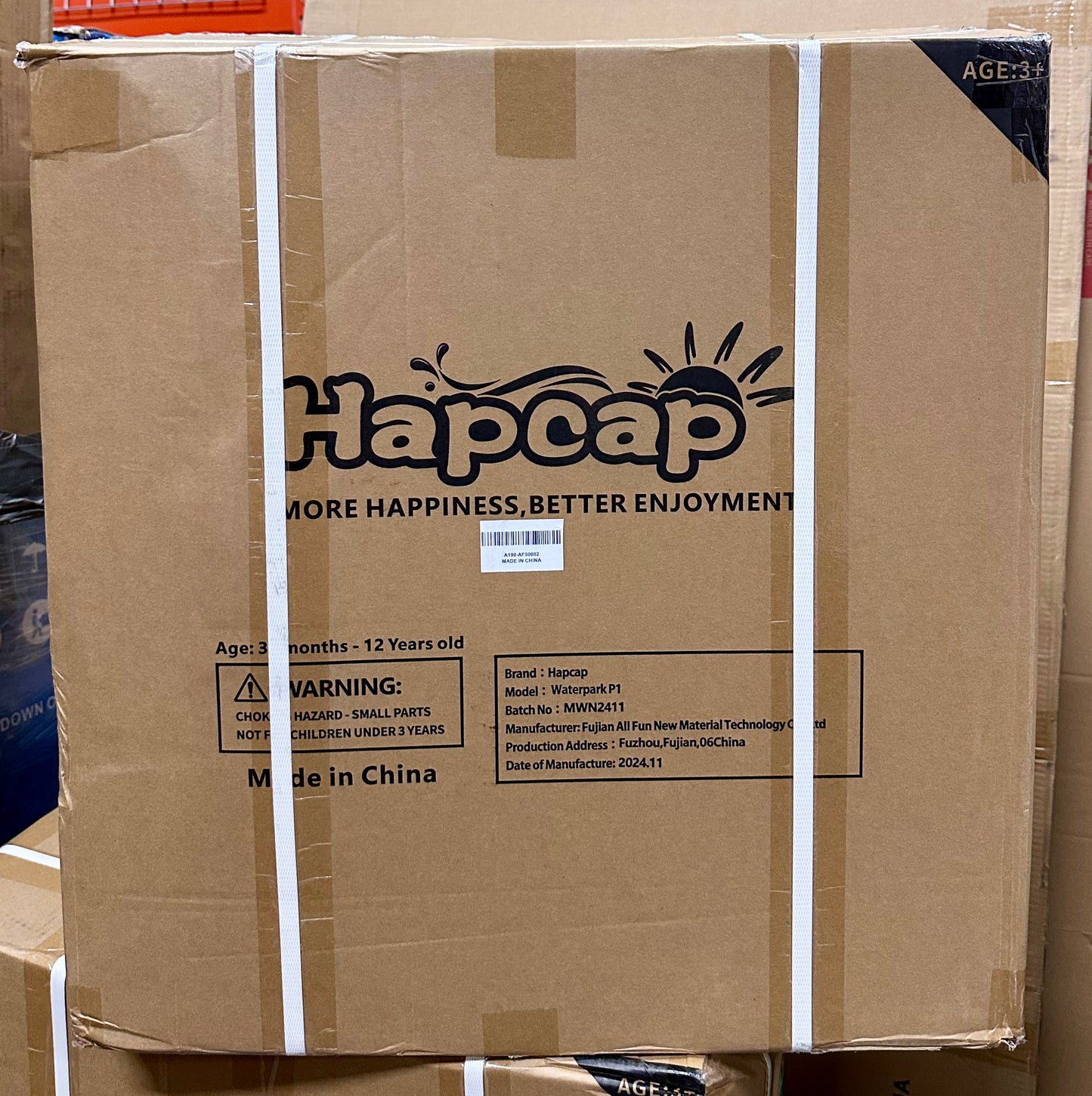 HAPCAP Inflatable Water Slide with Air Blower, Three Water Slides, 2
Climbing Walls, Tunnel, Obstacle Bar, Outdoor Backyard, 13.8 ft x 13.5 ft (W501)