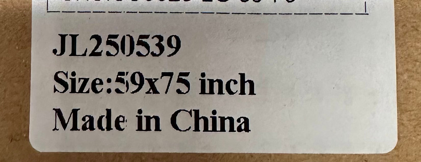 Joydeco 100% Blackout Roller Shades, Cordless Blinds for Windows, Free-Stop Shades, UV Protection, Natural Woven Blinds for Home and Office, Light-Proof Aluminum Cover (Gray, 59" W x 75" H) (L1040)
