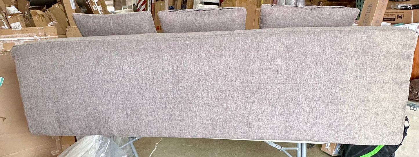 New - Modern Couch Grey 84”x24”x34” (L822)