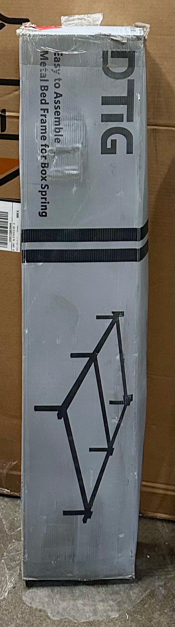 7” Full Size Metal Bed Frame for Box Spring and Matt ass, 9-Leg Support Box Spring Base Fai /Assembly Tool - Free Heavy Duty Bed Frame lack (B1236)