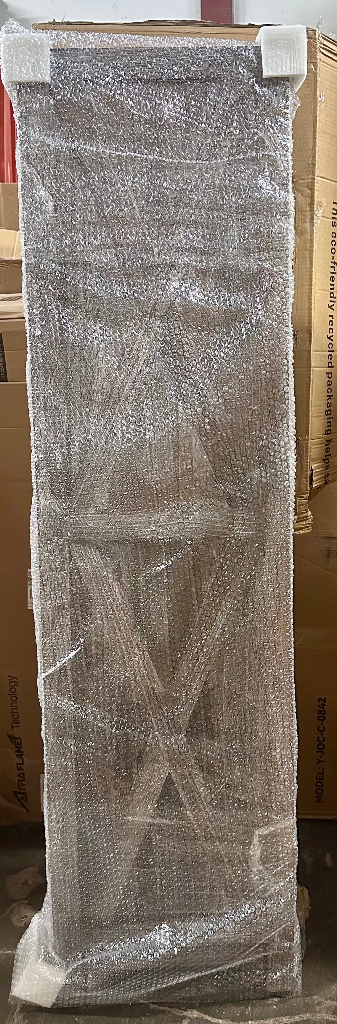 Premium Home 6-Panel Room Divider – Rustic Brown Barn Door, X Pattern Folding Privacy Screen, Partition Wall (L1066)