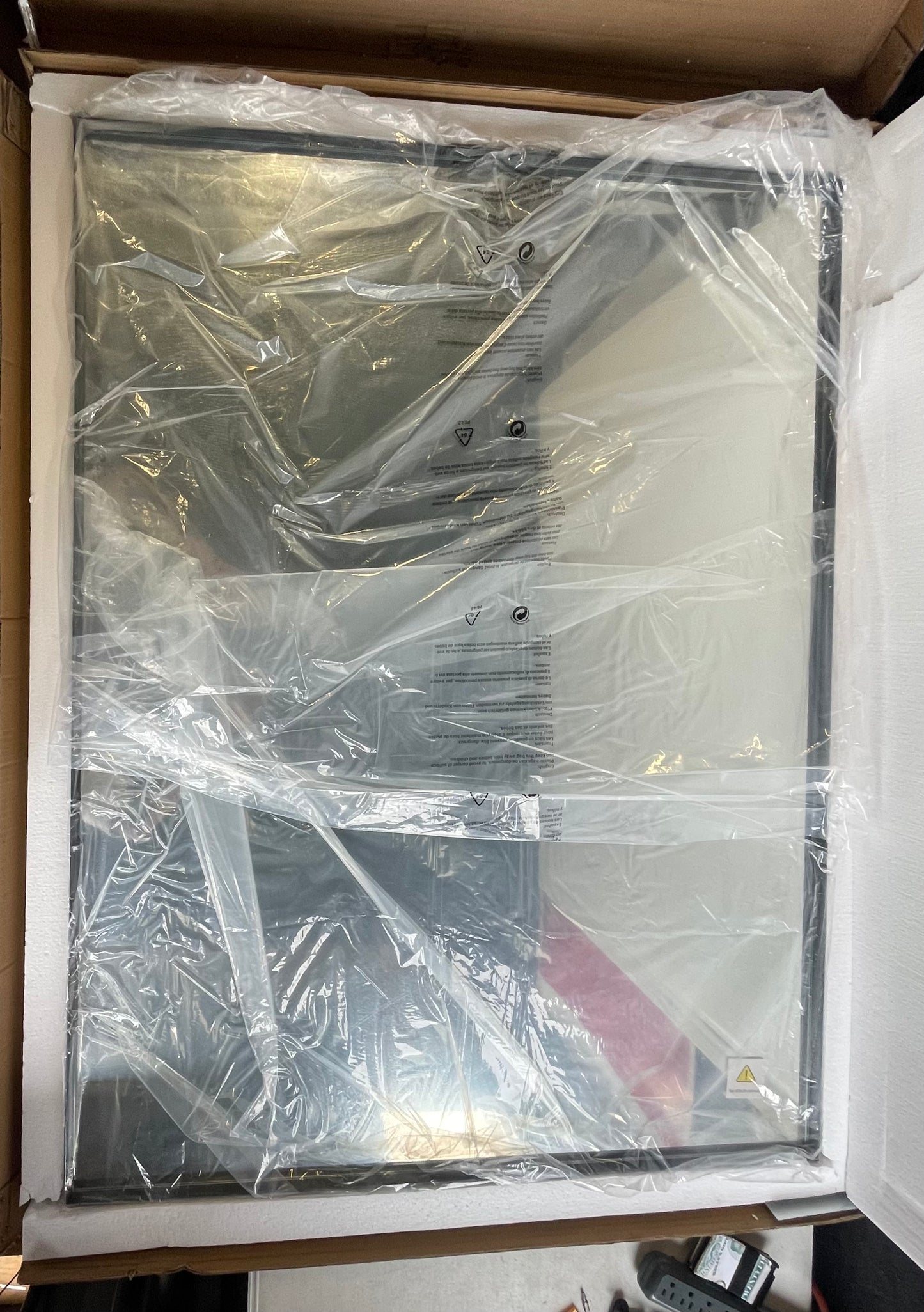 New - Rectangular Bathroom Mirror, Black 48" x 36" (M318)