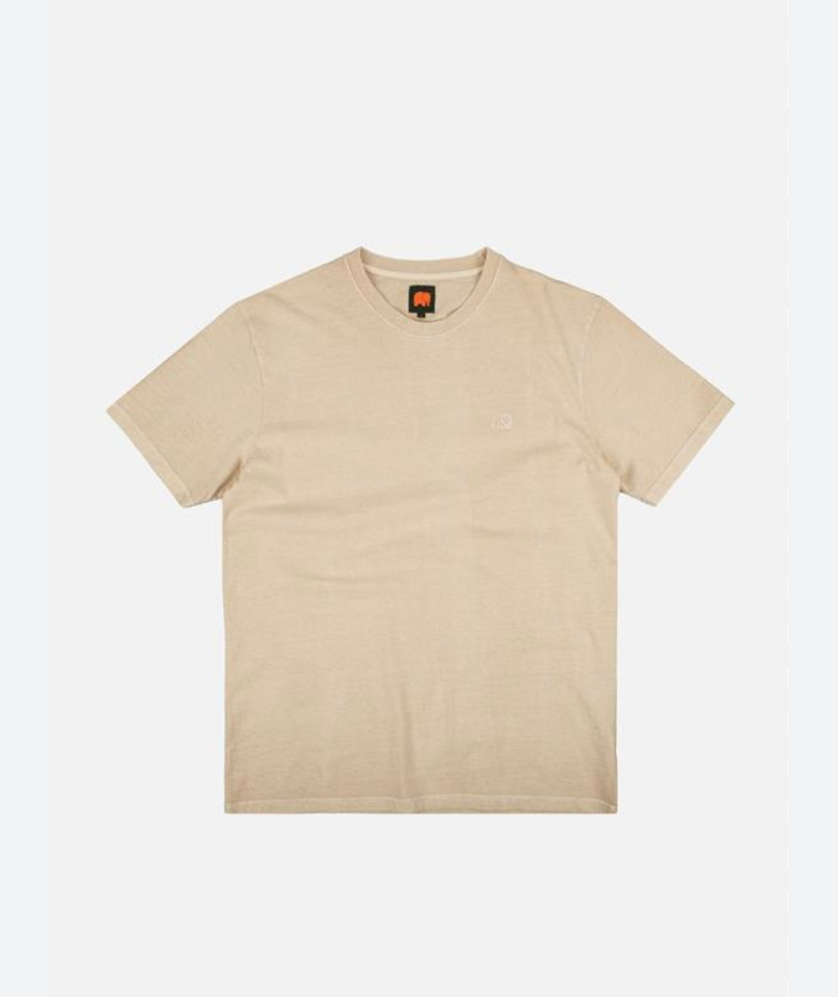 Men’s Trendy Beige Short Sleeve Shirt (Size S)