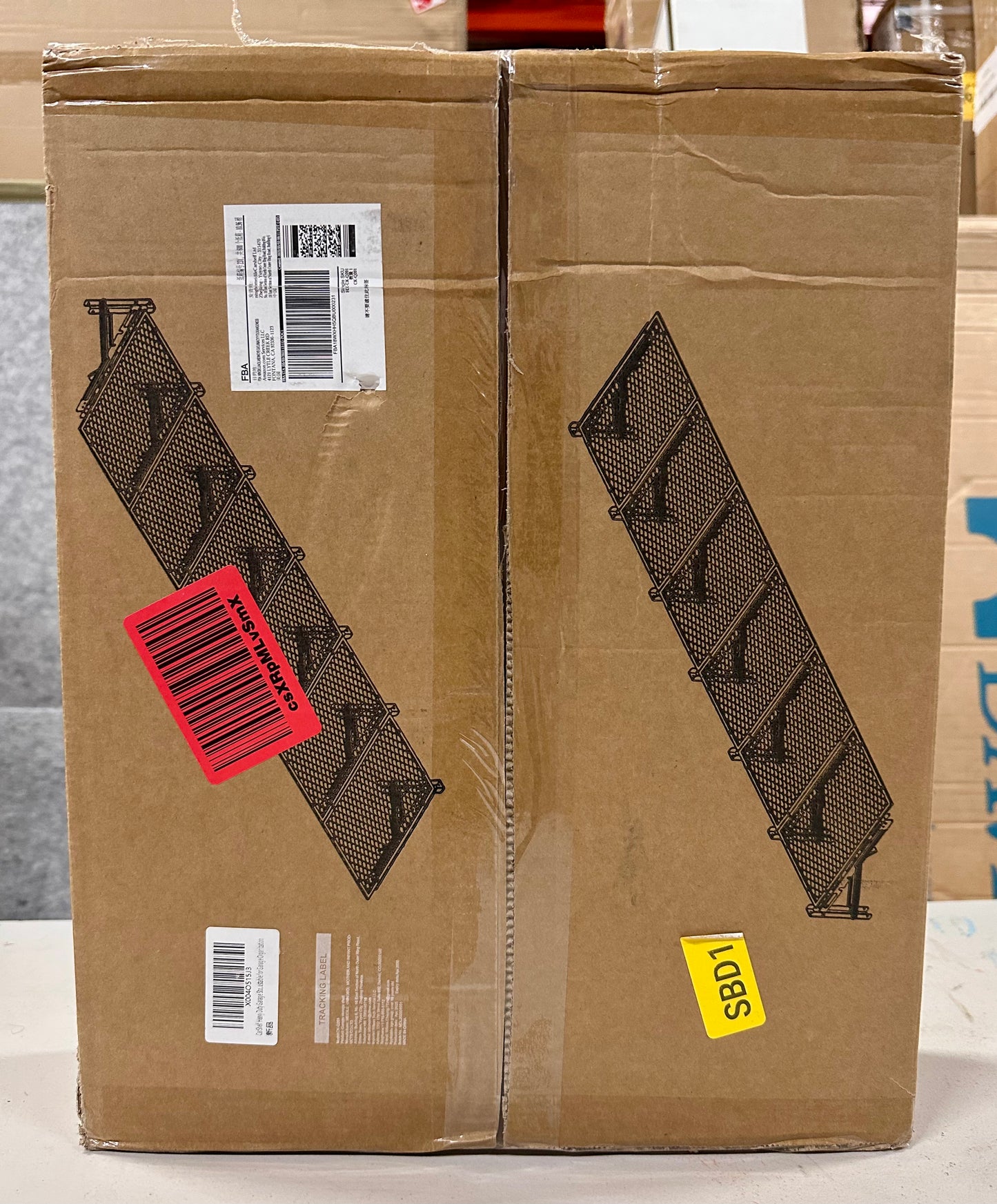 Heavy Duty Folding Garage Storage Shelves, Wall Mounted Metal Rack Unit Organizer with Removable Edge Barriers, Adjustable System for Corner Wall Use, 69.96 Inch Long 24.45 Inch Large (G1031)