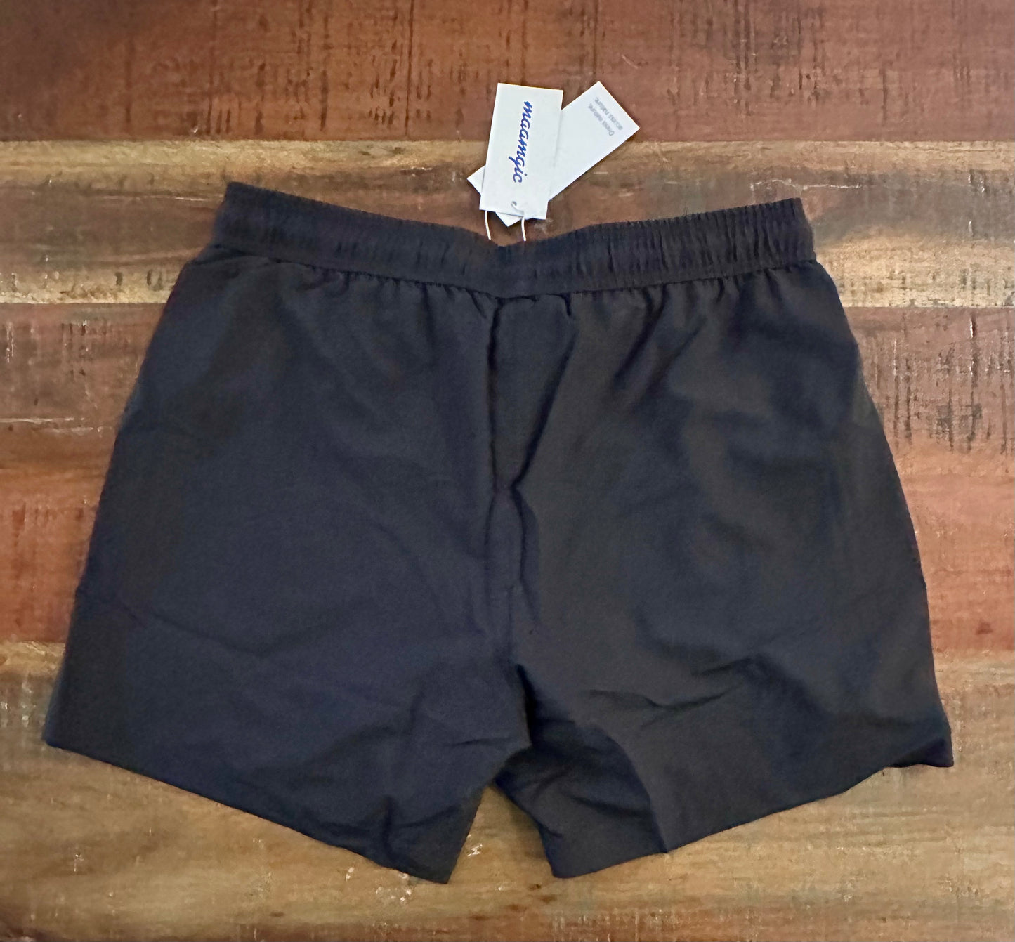 Mens Swim Trunks with Compression Liner, Short Stretch Mens Bathing Suit, Quick Dry Swimming Trunks (Size Med)