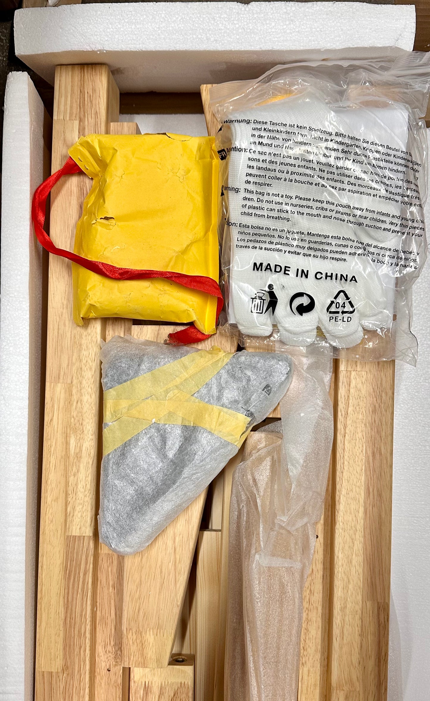 Full Platform Bed Base - 14” Solid Wood Mattress Foundation with Support Slats and Legs, Full-Size Rubberwood Simple Bed Frame (B1194)