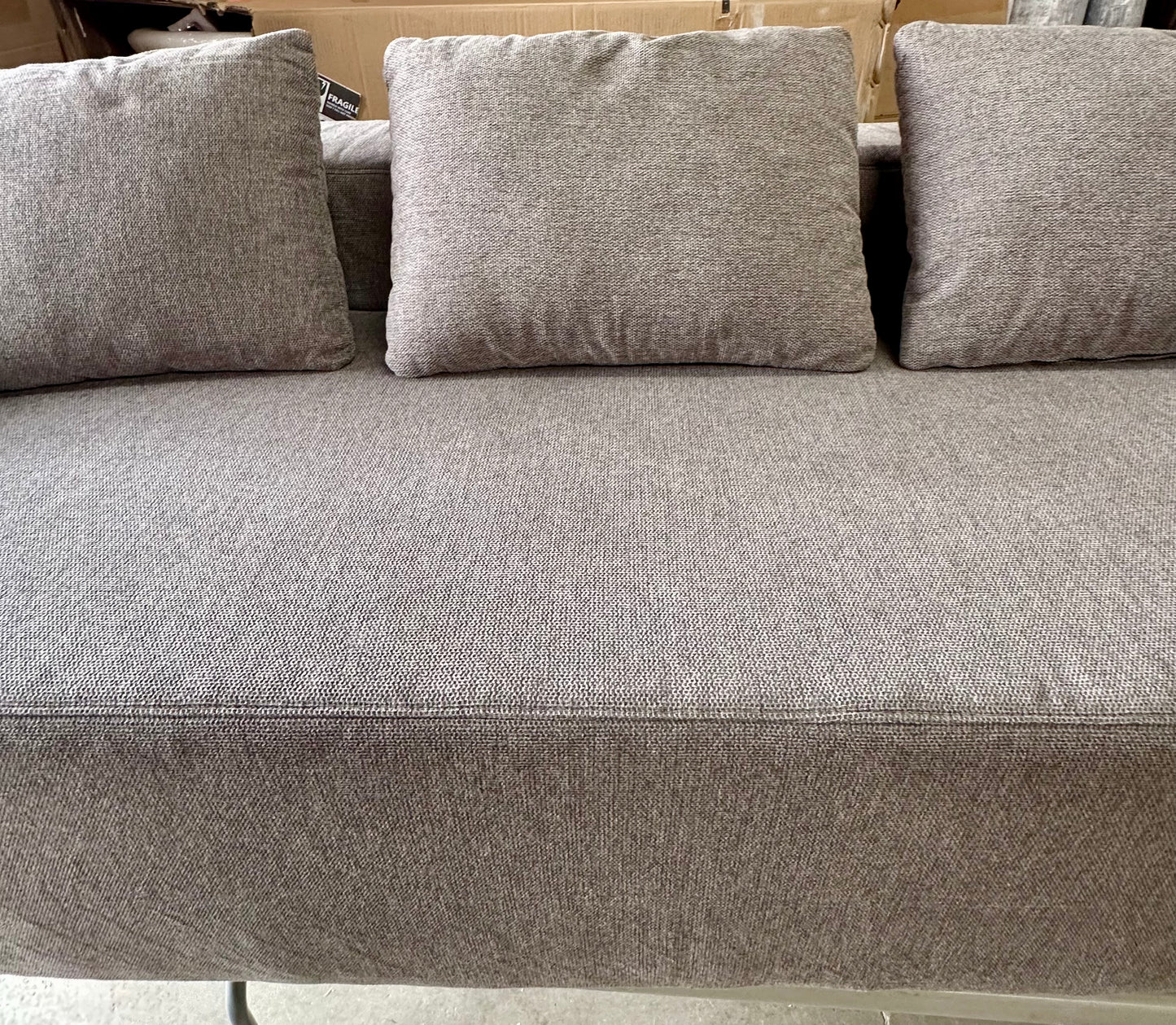New - Modern Couch Grey 84”x24”x34” (L822)