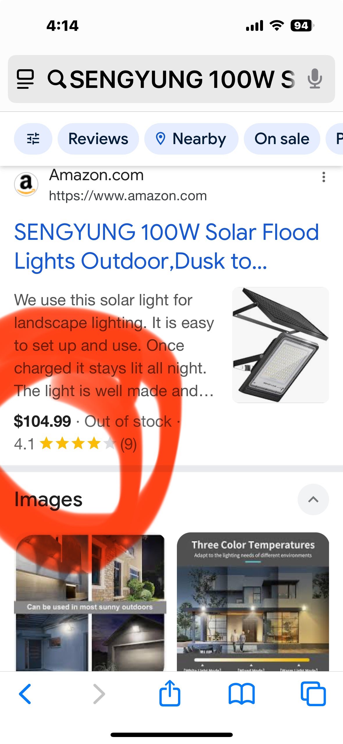 100W Solar Flood Lights Outdoor,Dusk to DawnlP66 Solar Lights Outdoor Waterproof ParkinaLot,Stadium,Yard,Swimming Pool, Pathway,Garden