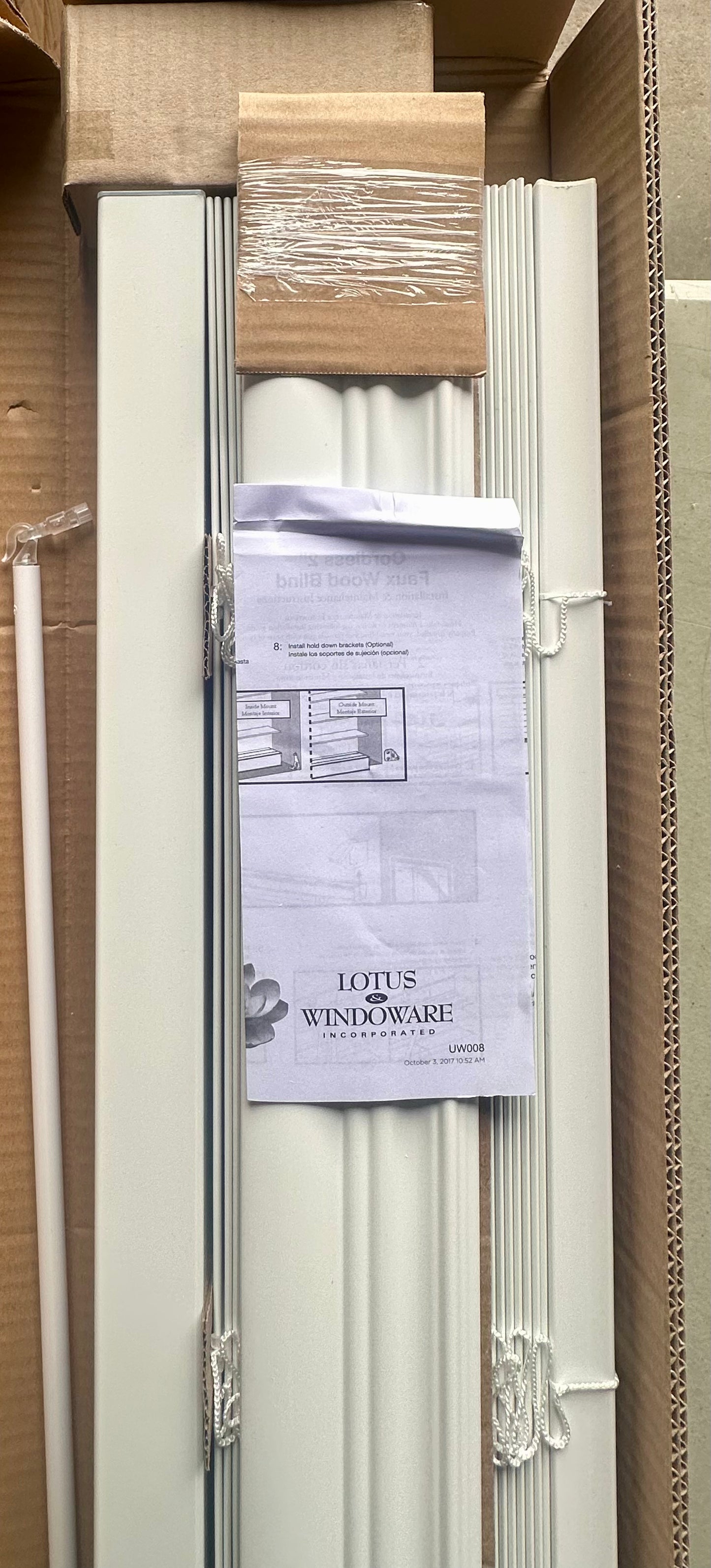 New - Crown Valence Blind 66”x72” (L803)