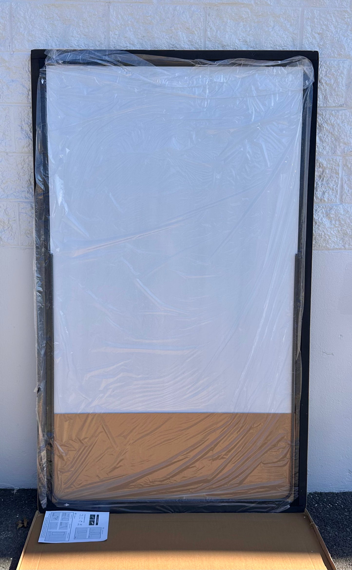Full Length Mirror with Stand, 46"x76" Full Body Mirror, Floor Mirror, Standing, Hanging or Leaning, with Aluminum Alloy Frame for Living Room Bedroom Cloakroom, Black (M396)