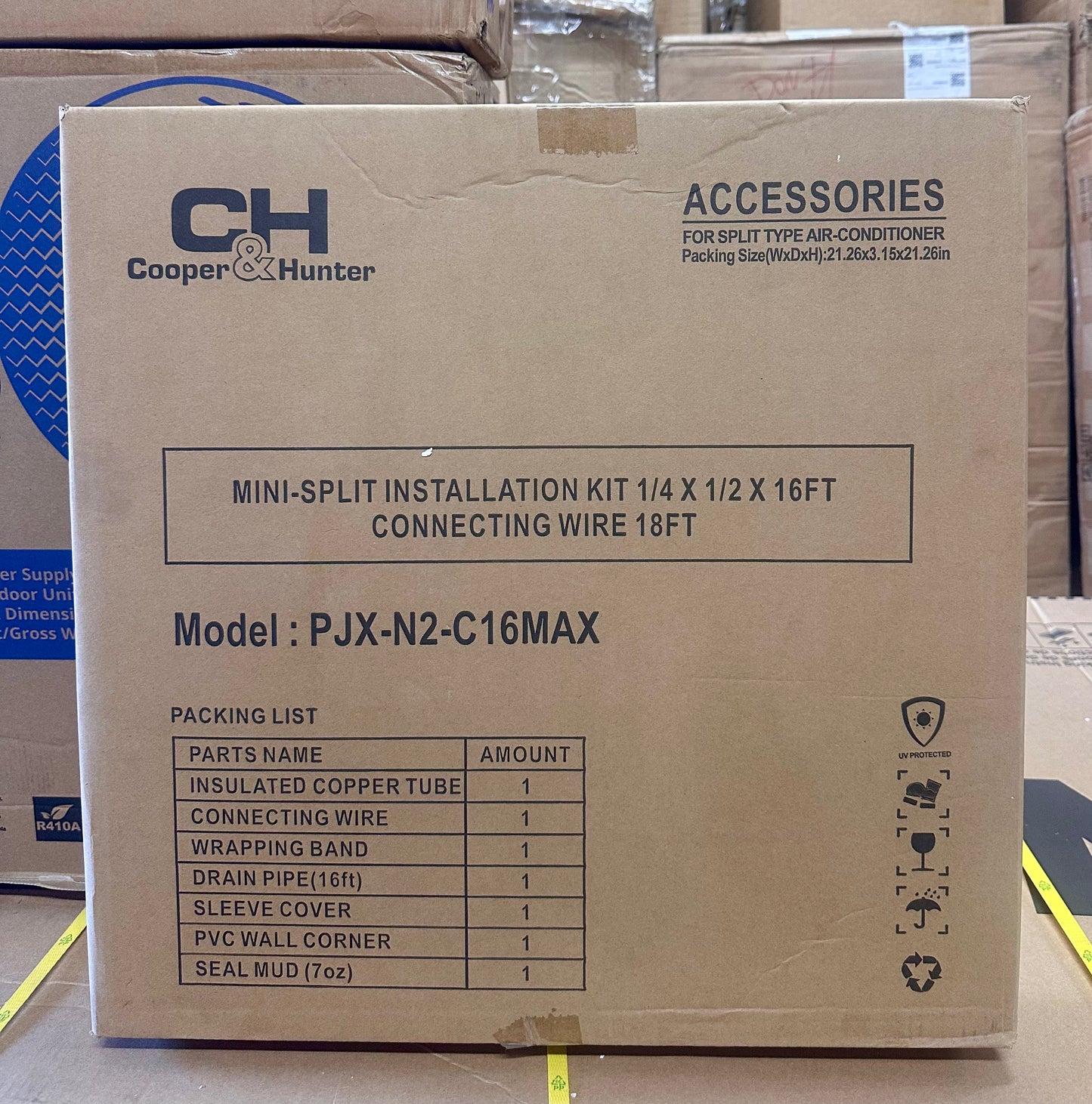 Cooper & Hunter MIA Series, Mini Split Air Conditioner and Heater, 12,000 BTU, 230V, 20.5 SEER2, 1 Ton, Wall Mount Ductless Inverter Heat Pump System, CH-NY12MIA-230 (R600)