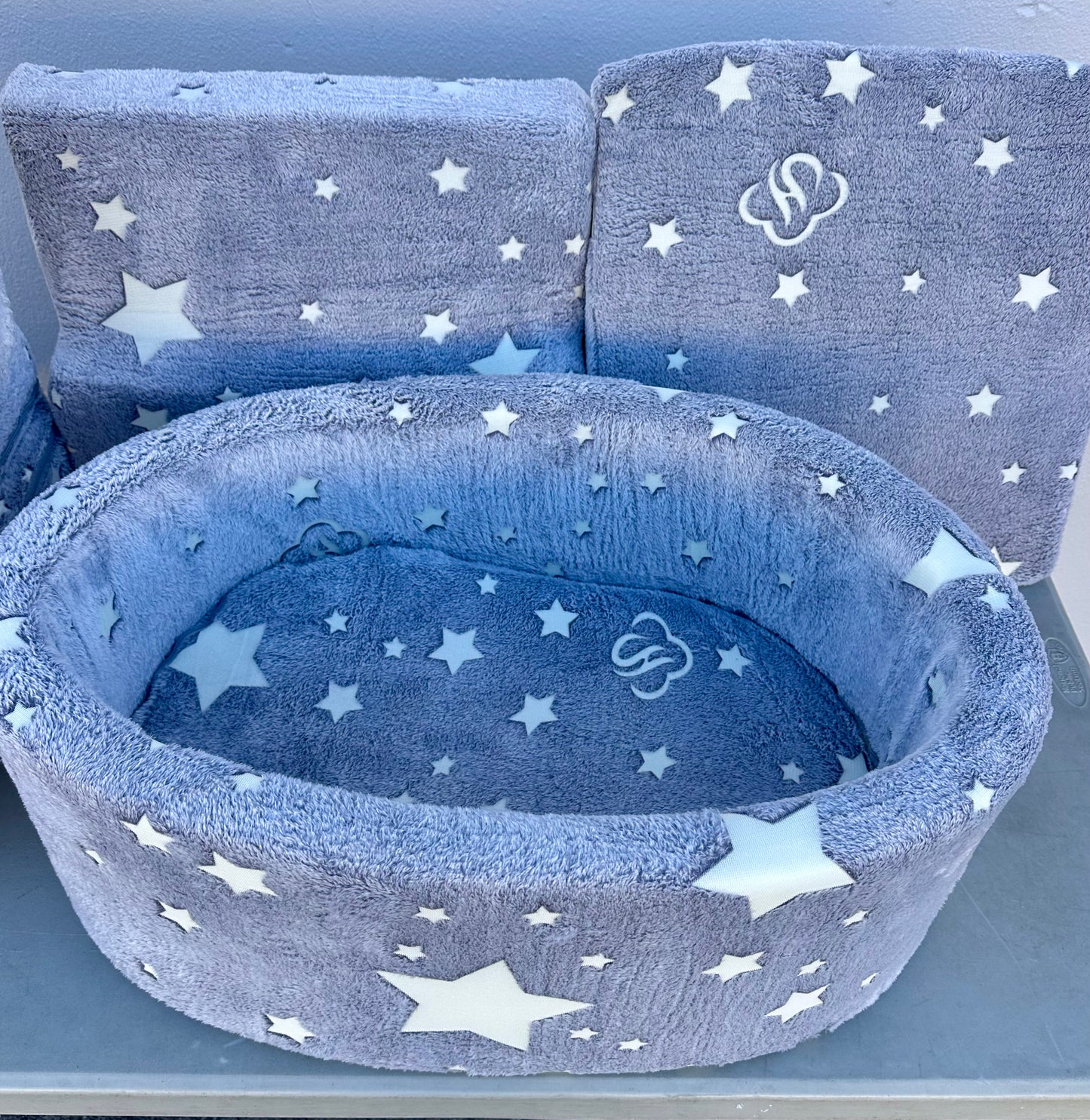 Foam Climbing Blocks with Ball Pit Designed for Toddlers Aged 1-3 -Great for Indoor Crawling, Inside Foam Playground Set for Little Ones to Active Playing -(Balls NOT Included) Stars (L1023)
