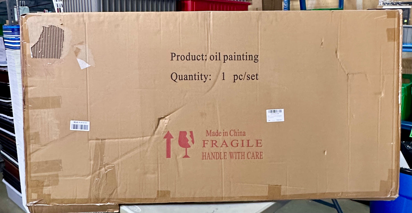 NANKAI Canvas, Hand-Painted 30x60 inch Contemporary
Minimalist Art Painting, Black and White, Textured Abstract Oil
Painting, Home Wall Decorative Art L1142)