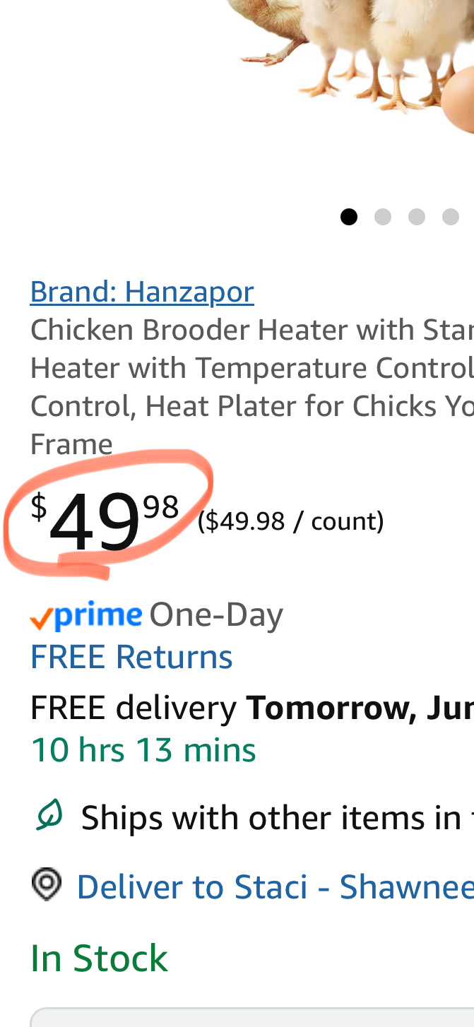 Chicken Brooder Heater with Stand, 180W Chicken Coop Heater with Temperature Control Display and Remote Control, Heat Plater for Chicks Young Poultry, Black Frame