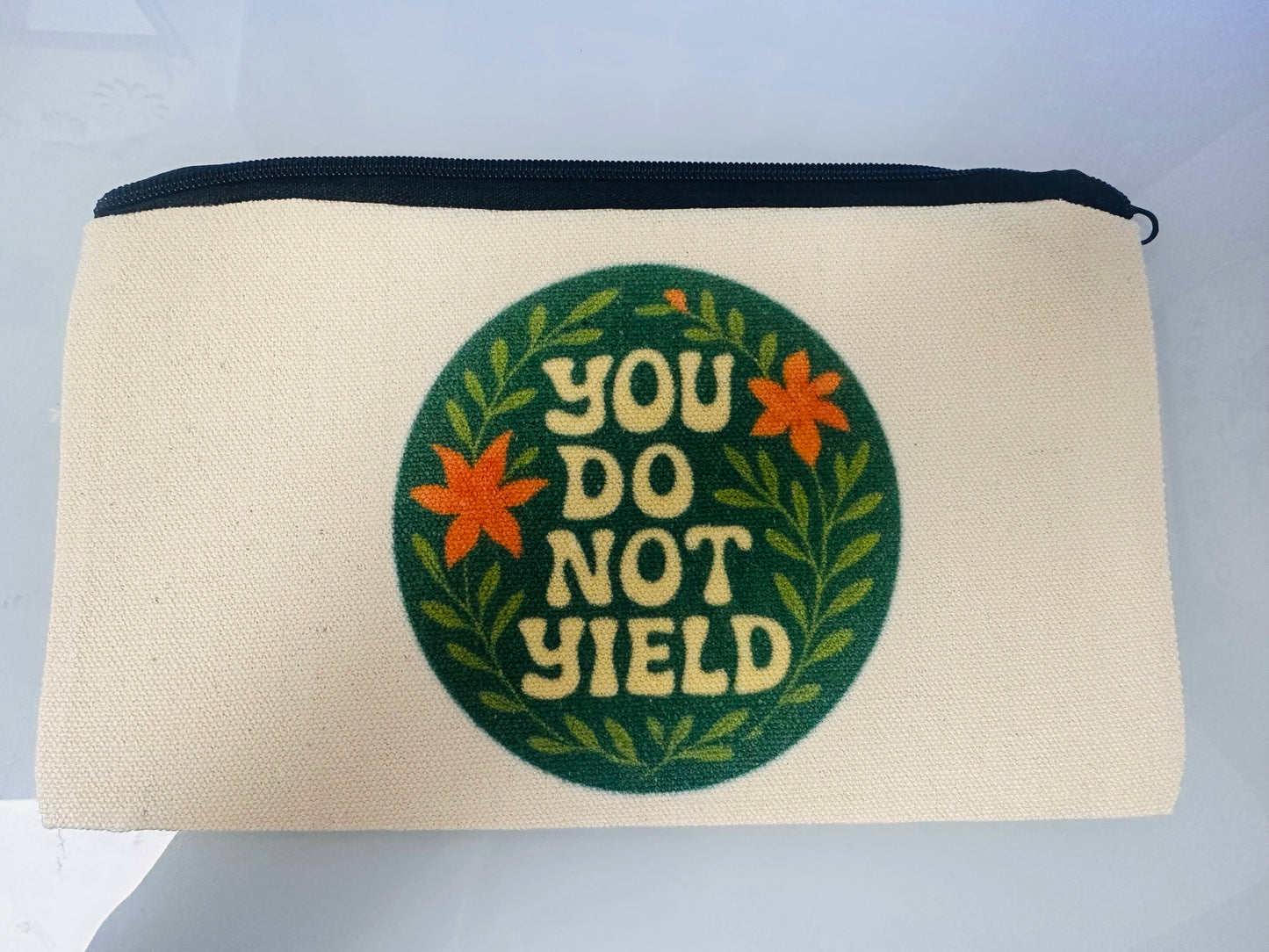 Zippered Canvas Bag You Do Not Yield Throne of Glass